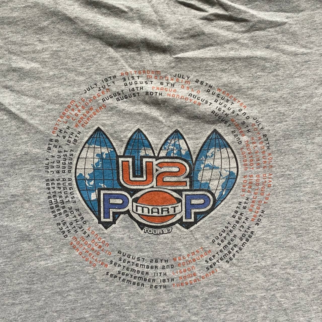 Band Tees VINTAGE 1997 U2 POP AMAZING RARE TOUR T SHIRT 70 Size US L / EU 52-54 / 3 - 5 Thumbnail