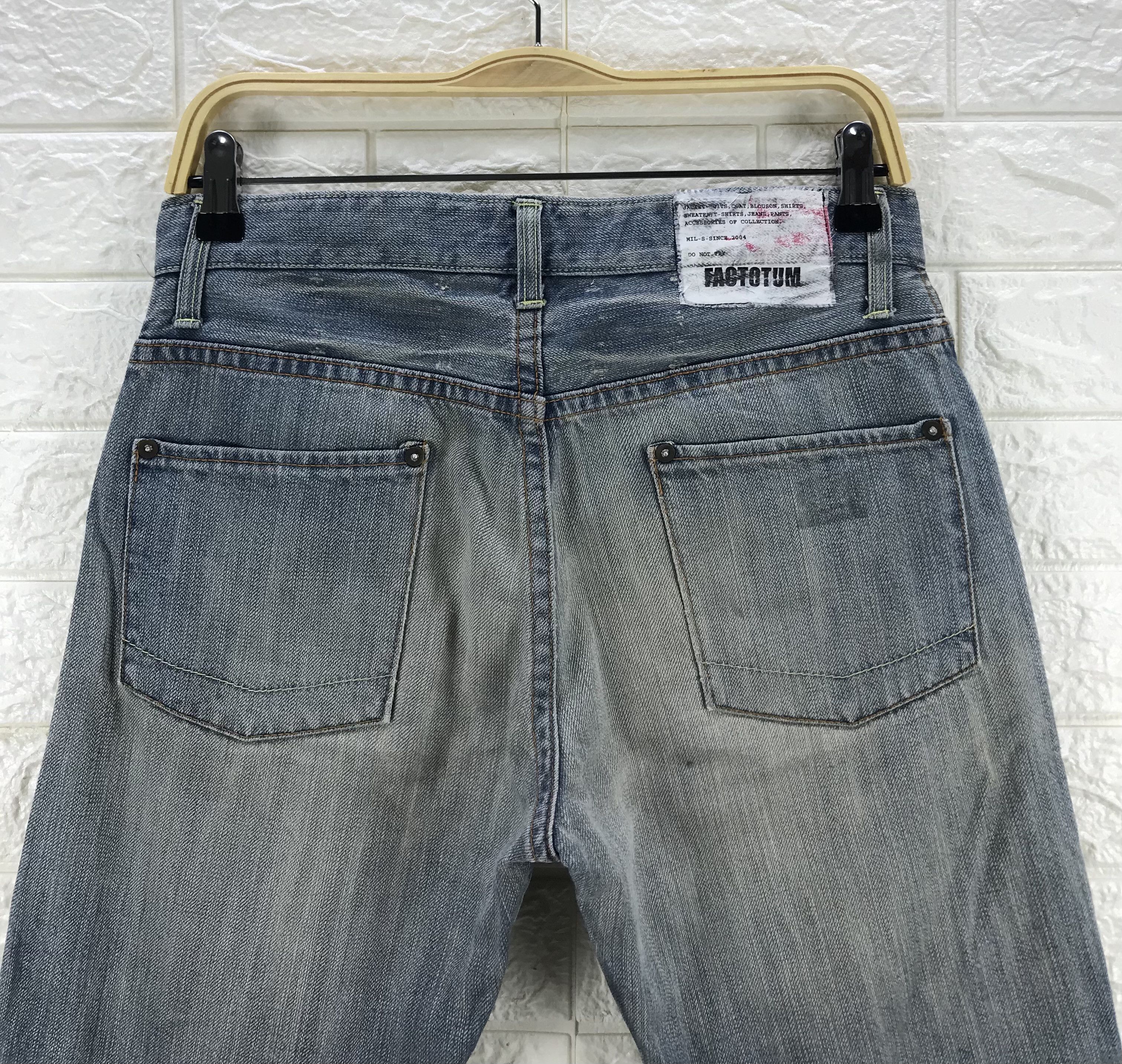 FACTOTUM Vintage Factotum Japanese Faded Blue Jeans Size US 31 - 6 Thumbnail