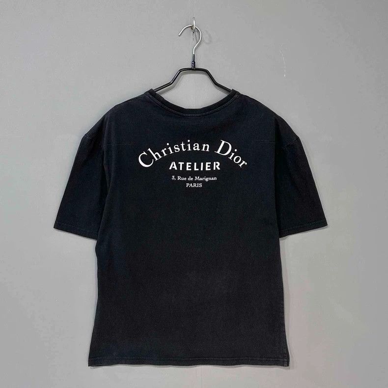 Dior Black Logo Short Sleeve Dior T-2505 Size S / US 4 / IT 40 - 4 Thumbnail