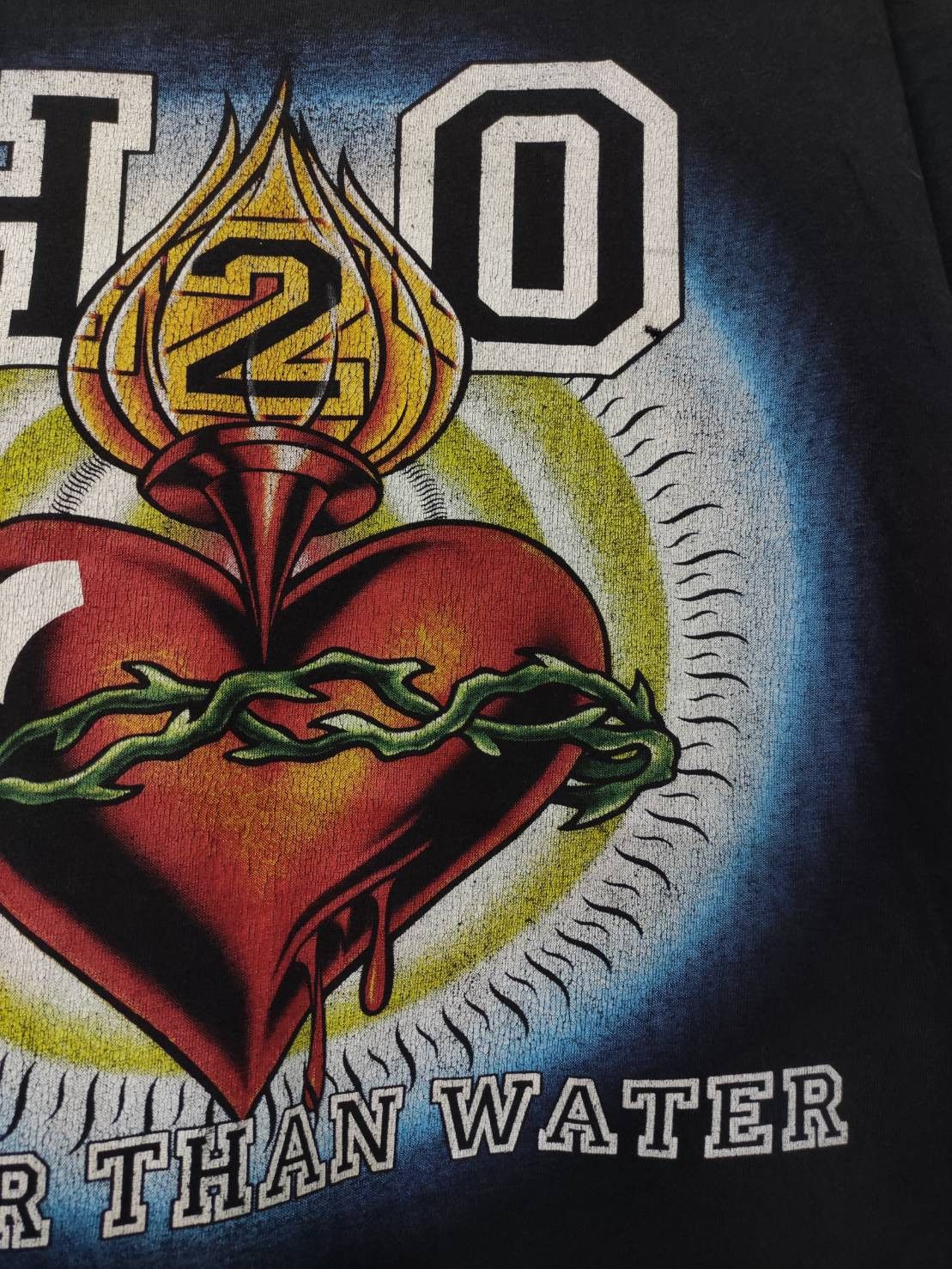 Band Tees Vtg 90's H2O Band " Thinker Than Water " Album Promo T-Shirt Size US XL / EU 56 / 4 - 5 Thumbnail