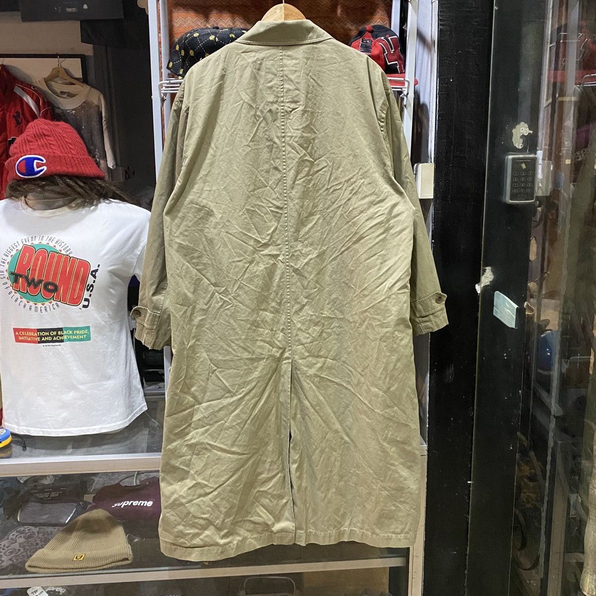 Yohji Yamamoto Vintage 80s Yohji Yamamoto Homme Impermeable Car Coat Size US XL / EU 56 / 4 - 2 Thumbnail