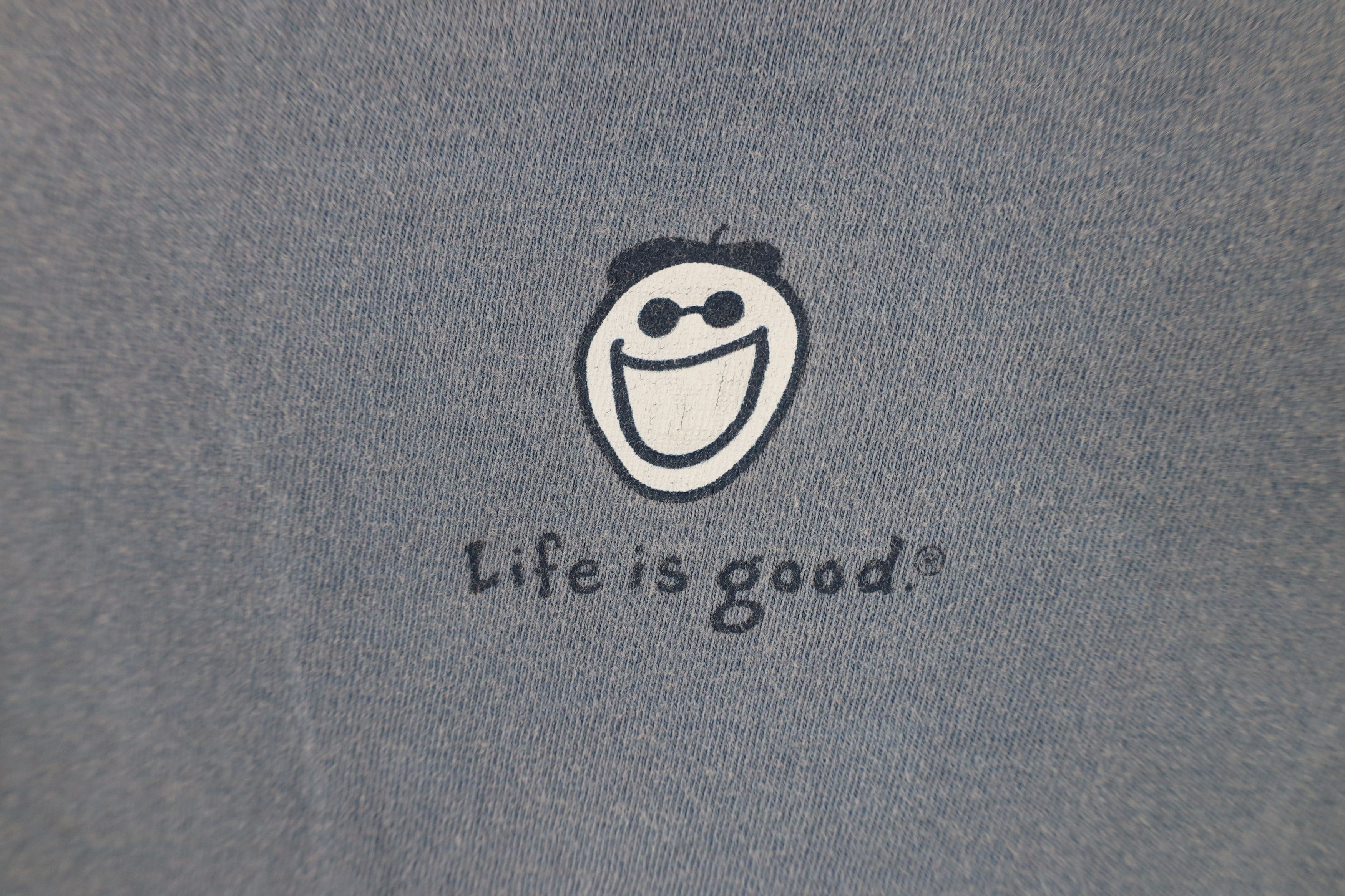 Life is Good × Vintage Vintage Life Is Good Snow Problem Long Sleeve T-Shirt Blue Size US L / EU 52-54 / 3 - 8 Thumbnail