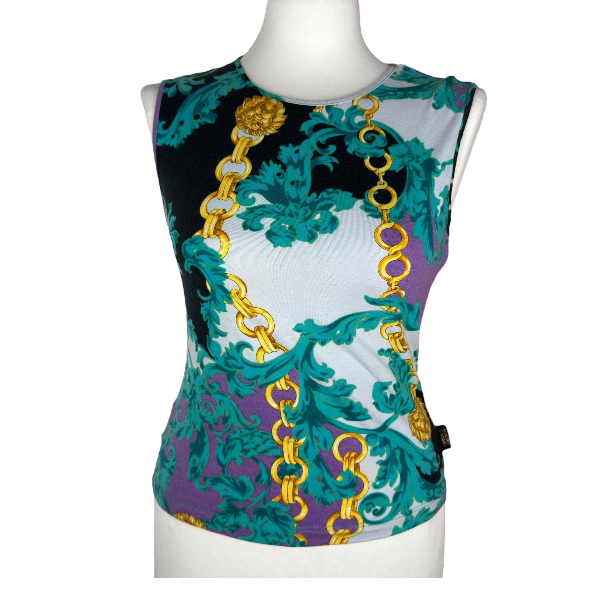 Versace × Vintage Versace Jeans Couture Women's Y2K Pullover Blouse S Size S / US 4 / IT 40 - 1 Thumbnail