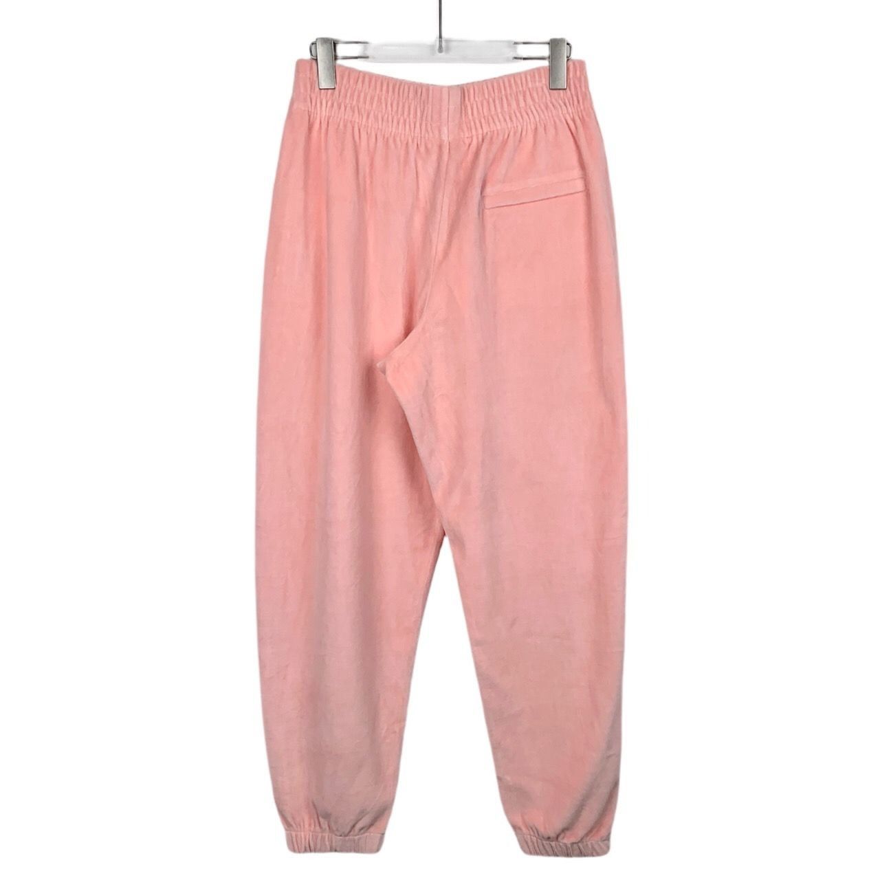 Alexander Wang Alexander Wang Pink Velour Jogger Pants With Rhinestone Logo Size 30" / US 8 / IT 44 - 2 Thumbnail