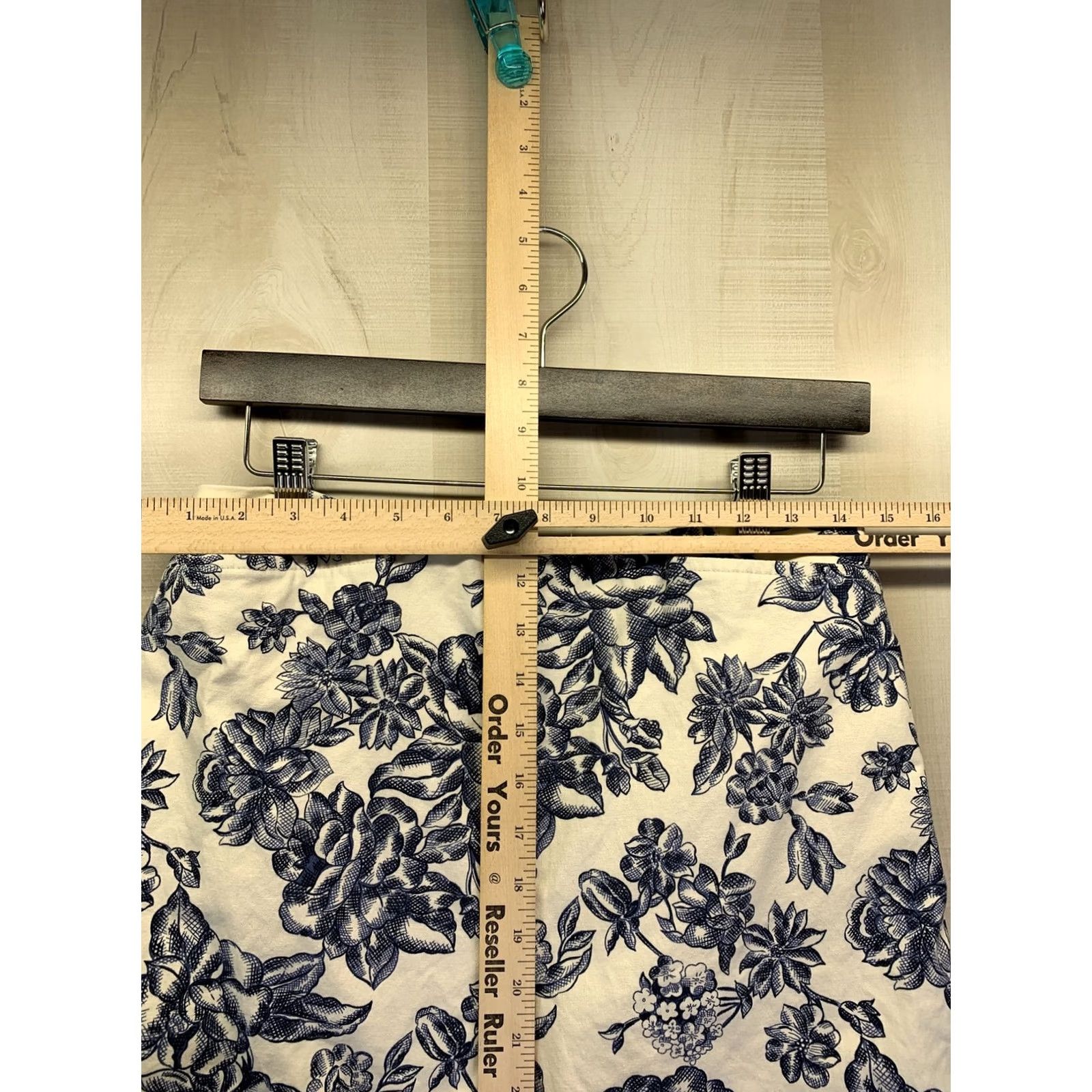 Talbots Talbots Pants Women’s 10 Ankle Floral Print Blue Cropped Vintage Heirloom Spring Summer Fall Straight Mens Size 32" / US 10 / IT 46 - 2 Thumbnail