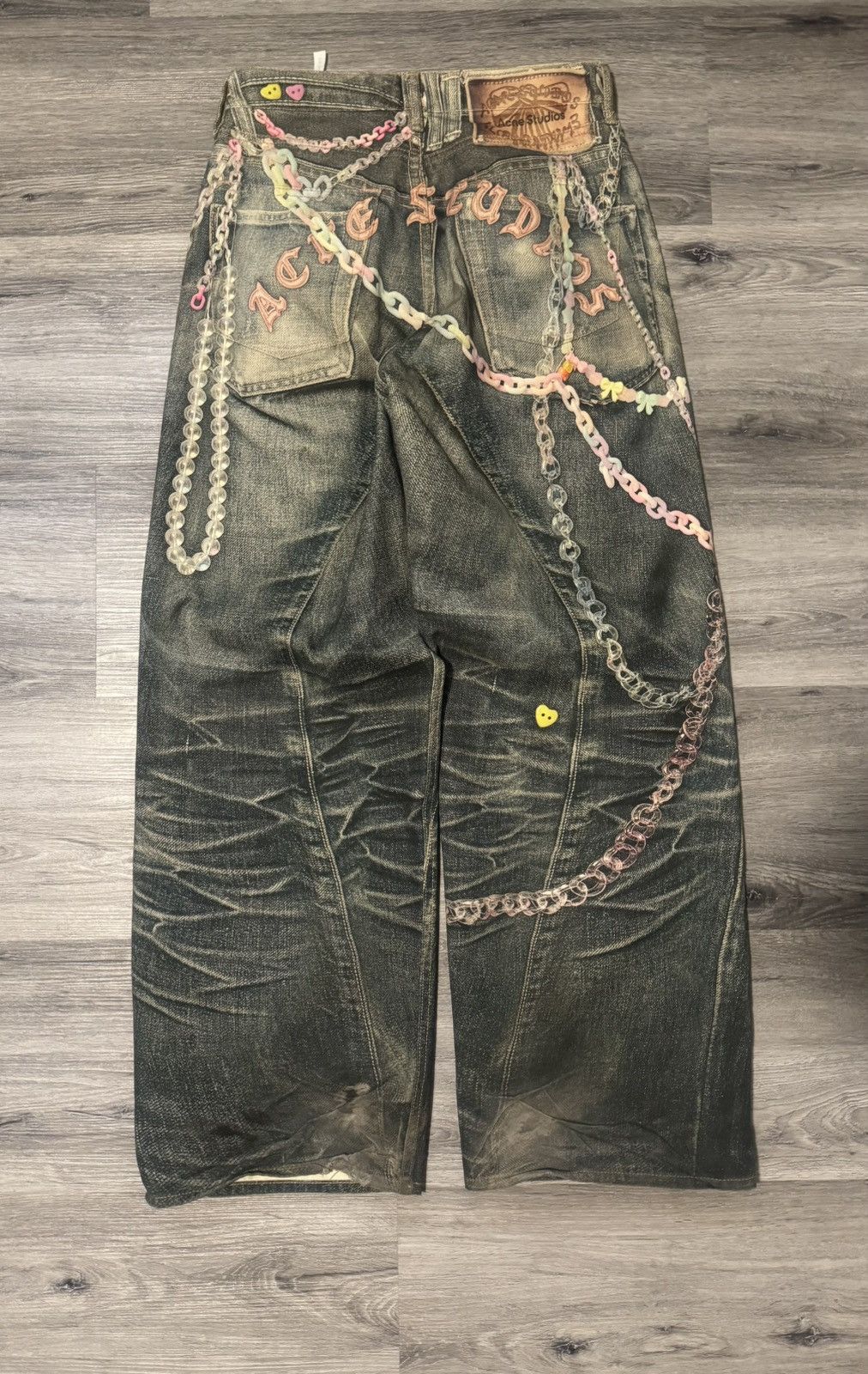 Acne Studios Acne Studios Printed Chain Kawaii Embellished Jeans Size US 28 / EU 44 - 5 Thumbnail