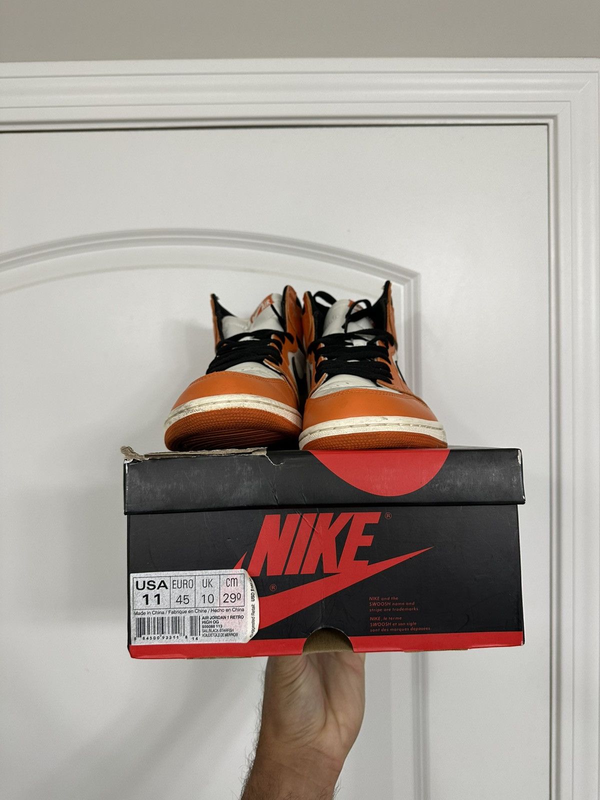 Jordan Brand Air Jordan 1 Retro High OG Reverse Shattered Backboard Size US 11 / EU 44 - 2 Thumbnail