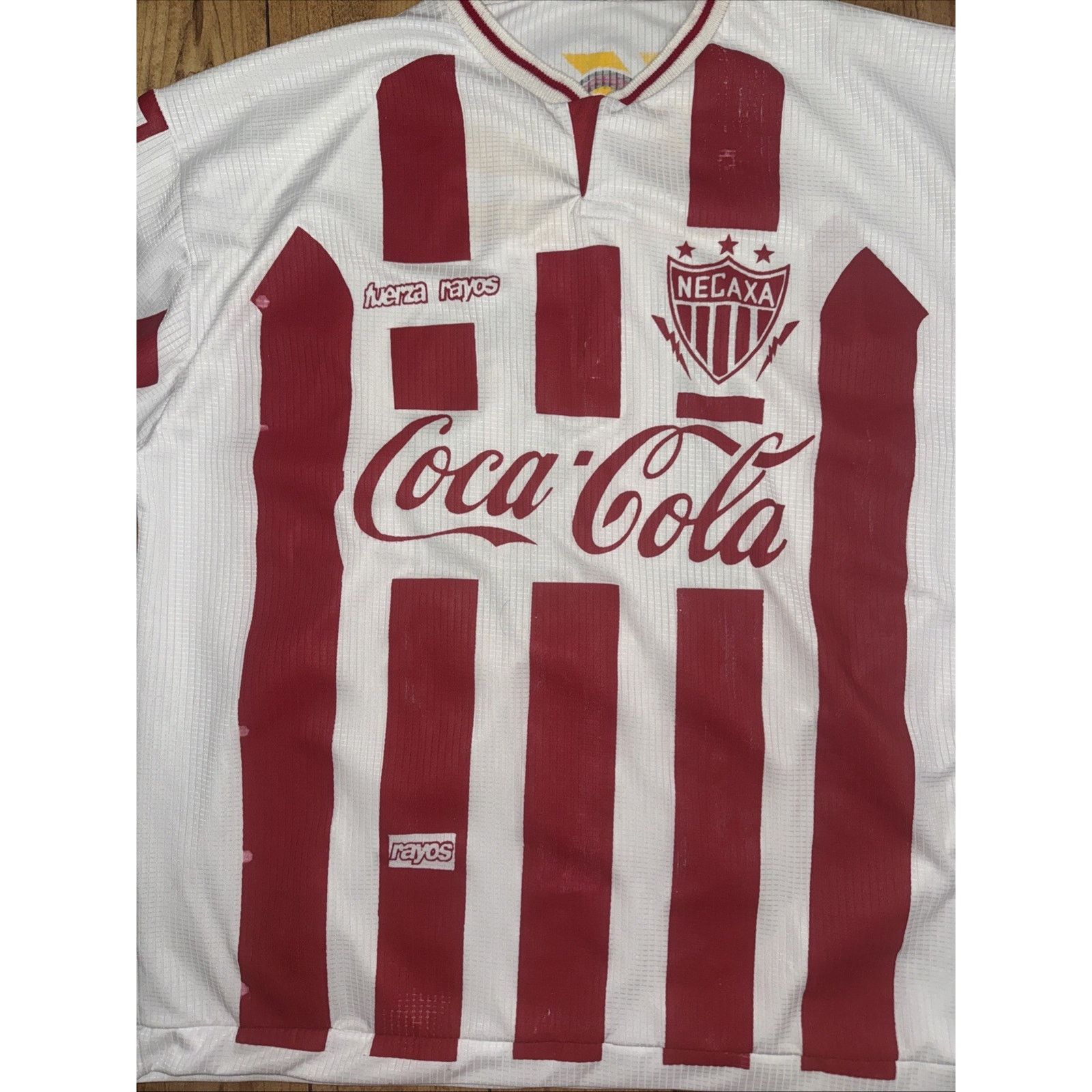 Vintage Vintage Club Necaxa Rayos Soccer Jersey Coca-Cola XXL Mexico Size US XXL / EU 58 / 5 - 2 Thumbnail