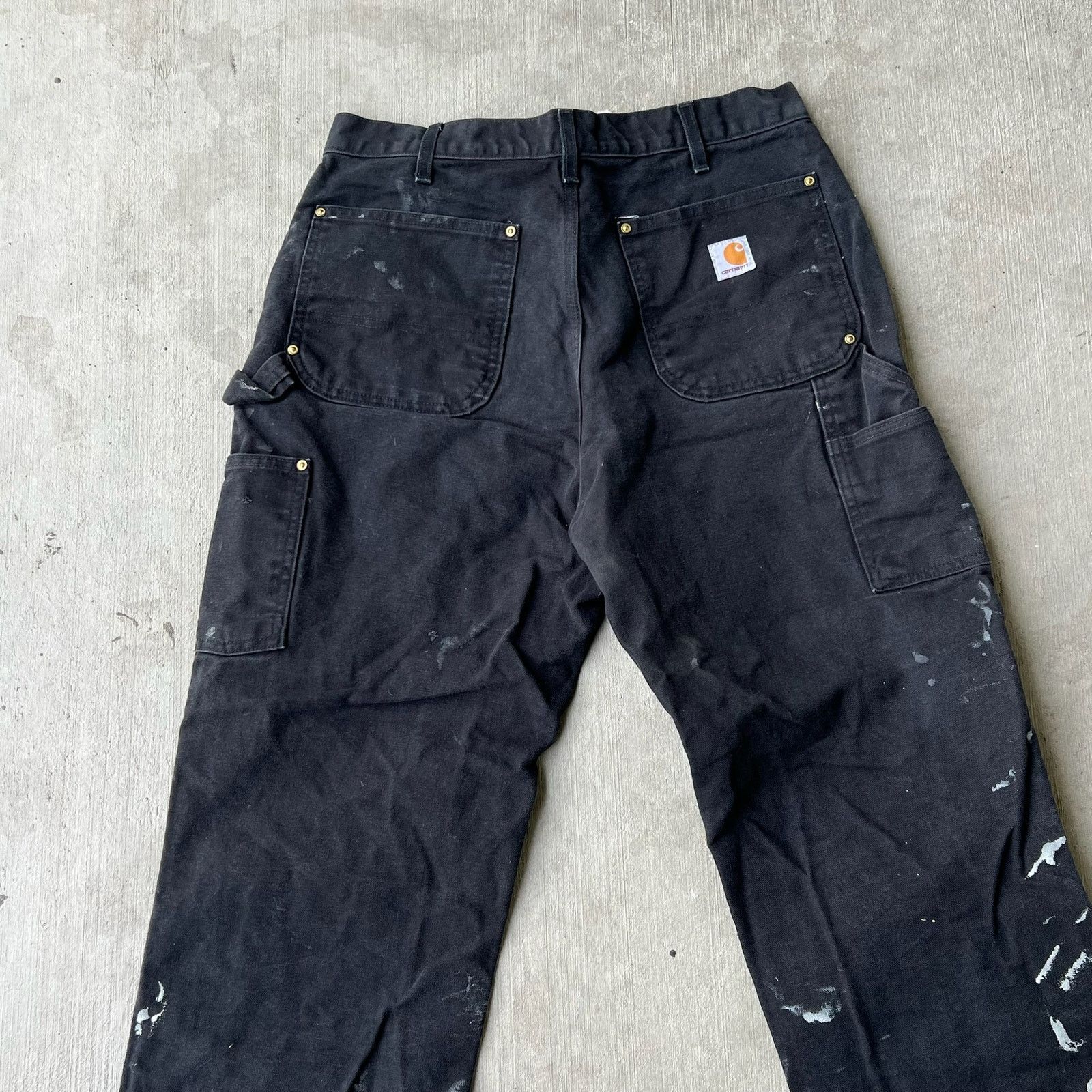 Carhartt × Vintage Carhartt black double knee work wear carpenter pants Size US 32 / EU 48 - 5 Thumbnail