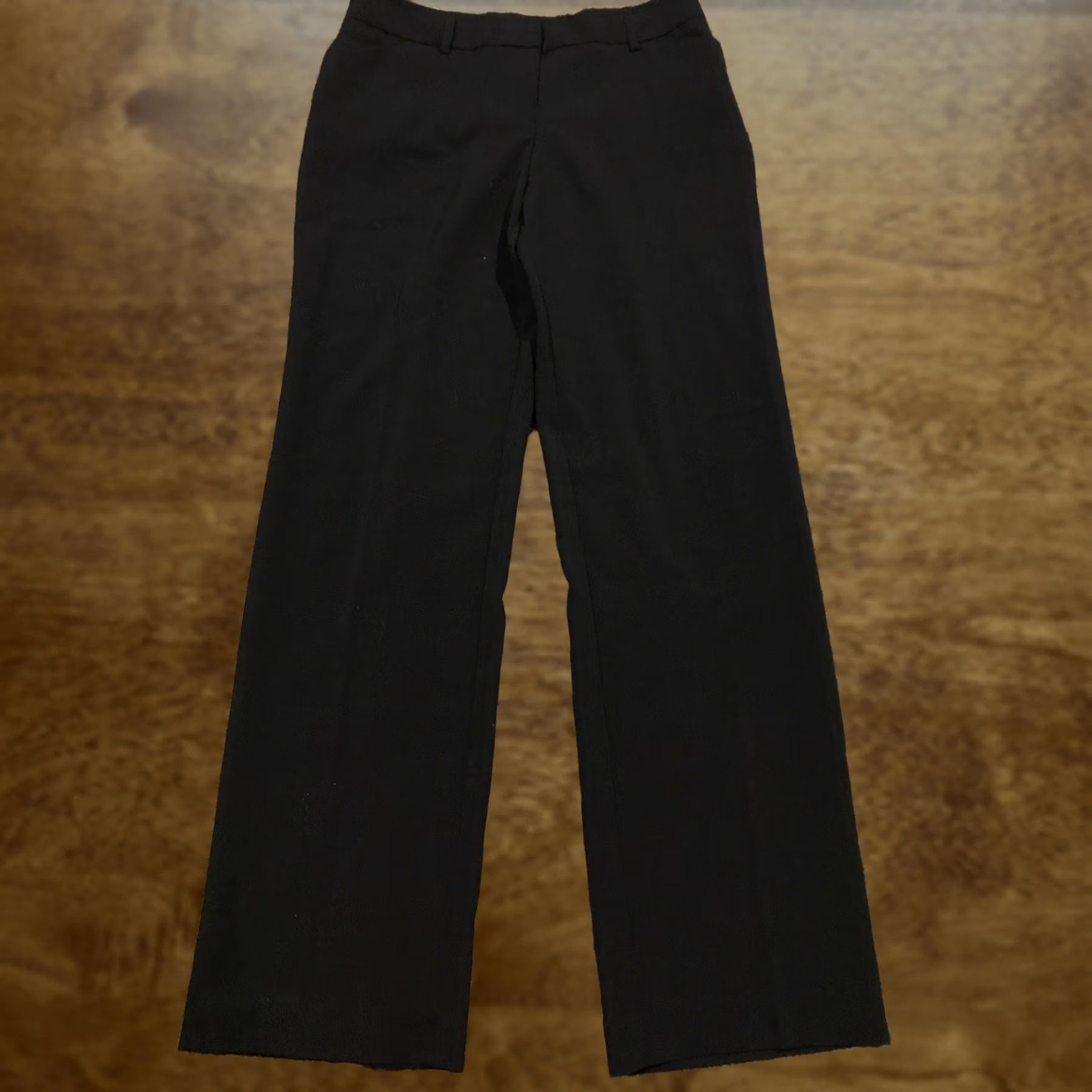 Vintage Fashion Bug Dress Pants Womens Size 6 Black Polyester Stretch NWT Regular Inseam 32 Womens Pants Stretch Straight 40” NWT Size 28" / US 6 / IT 42 - 1 Thumbnail