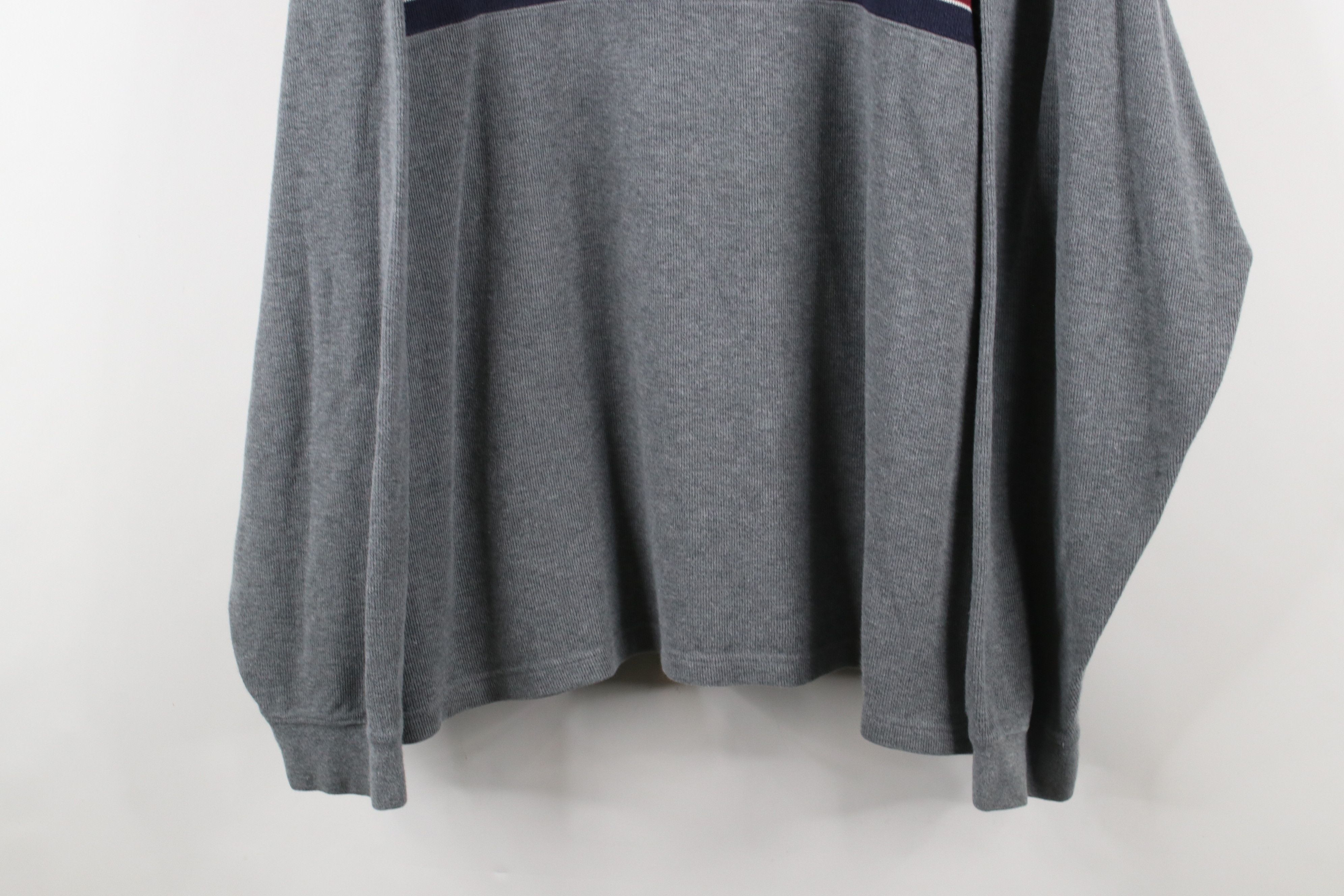 Eddie Bauer × Vintage Vintage 90s Eddie Bauer Ribbed Knit Long Sleeve T-Shirt Gray Size US XXL / EU 58 / 5 - 3 Thumbnail