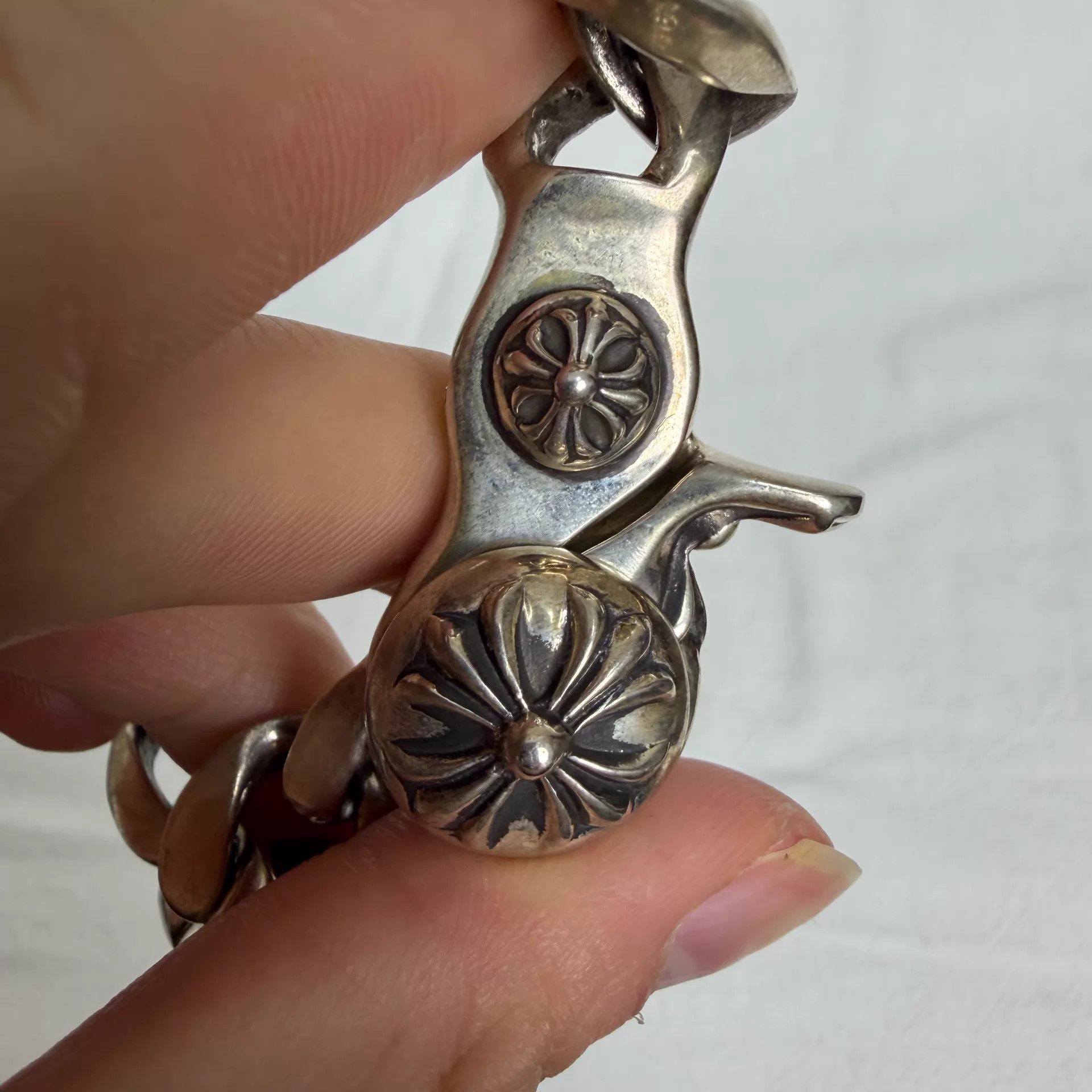 Chrome Hearts Chrome Hearts 925 Silver Lobster Clasp Cuban Bracelet Size ONE SIZE - 6 Thumbnail