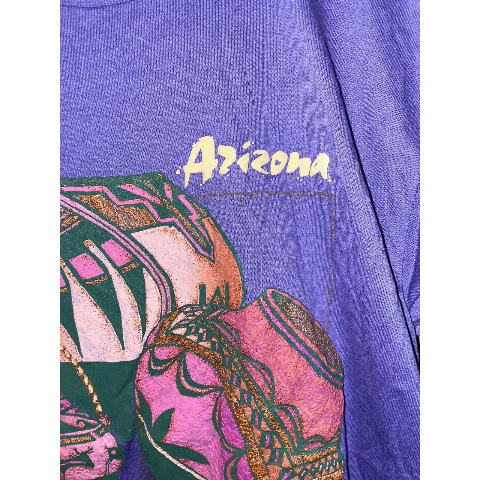 Jerzees Vintage Arizona Native American Shirt Pot Tee VTG 90s Large Size US L / EU 52-54 / 3 - 2 Thumbnail