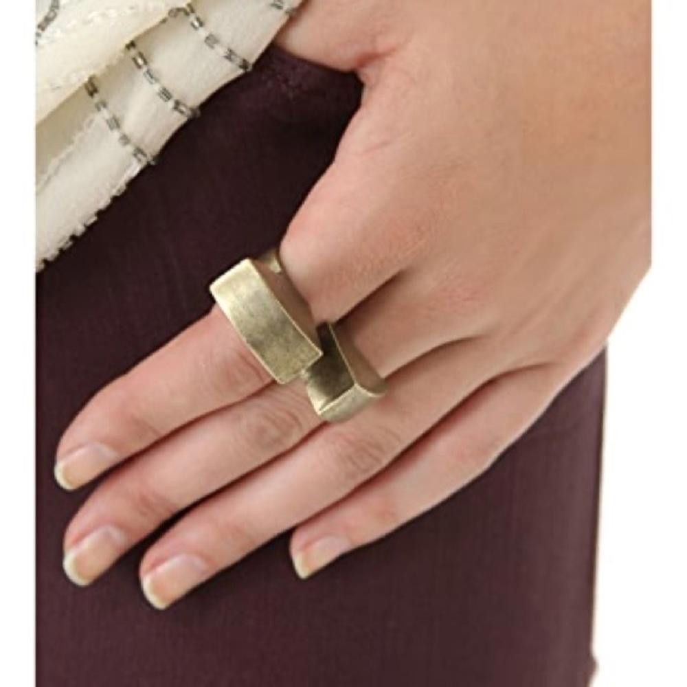 Designer Low Luv x Erin Wasson Ingot Ear Ring in silver Size ONE SIZE - 2 Thumbnail