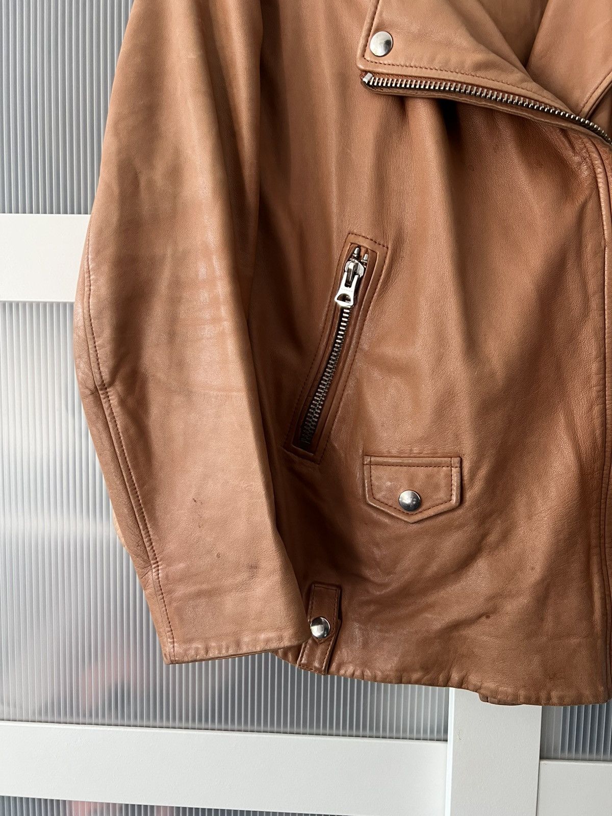 Acne Studios Acne Studios Leather Swift Jacket Size M / US 6-8 / IT 42-44 - 4 Thumbnail