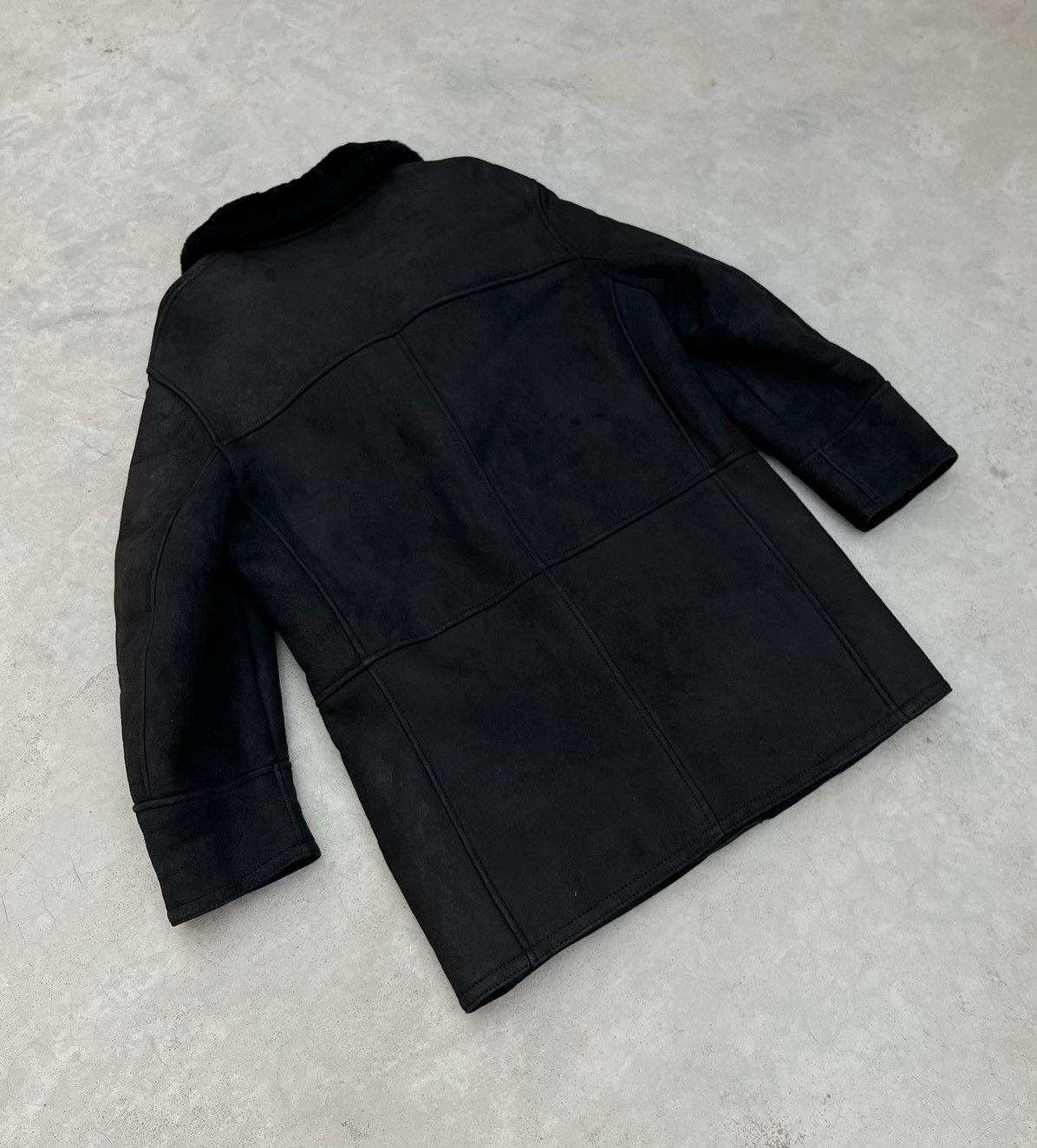 Saint Laurent Paris RARE VINTAGE 🔥YVES SAINT LAURENT SHEARLING SUEDE JACKET Size US M / EU 48-50 / 2 - 10 Thumbnail