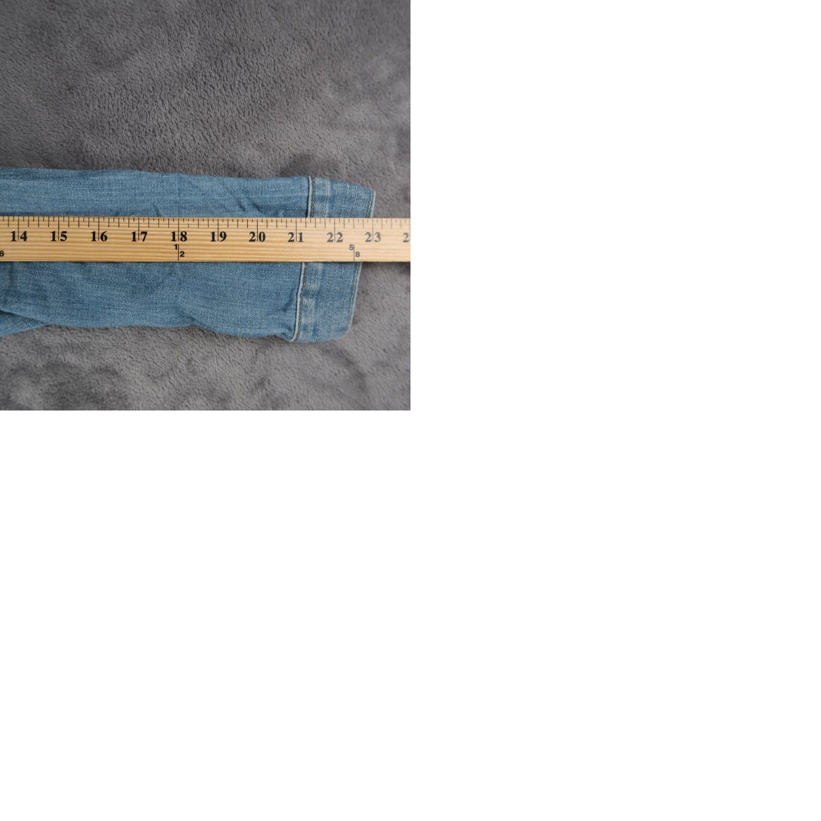 Lucky Brand VINTAGE Lucky Brand Denim Jacket Trucker Pleated Button - Womens - Size M - Blue - Regular Fit Size M / US 6-8 / IT 42-44 - 9 Thumbnail