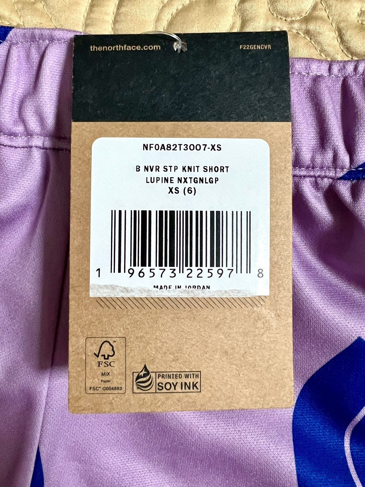 The North Face The North Face Big Boys Never Stop Purple Shorts Sz XS-6 Size US 26 / EU 42 - 14 Thumbnail