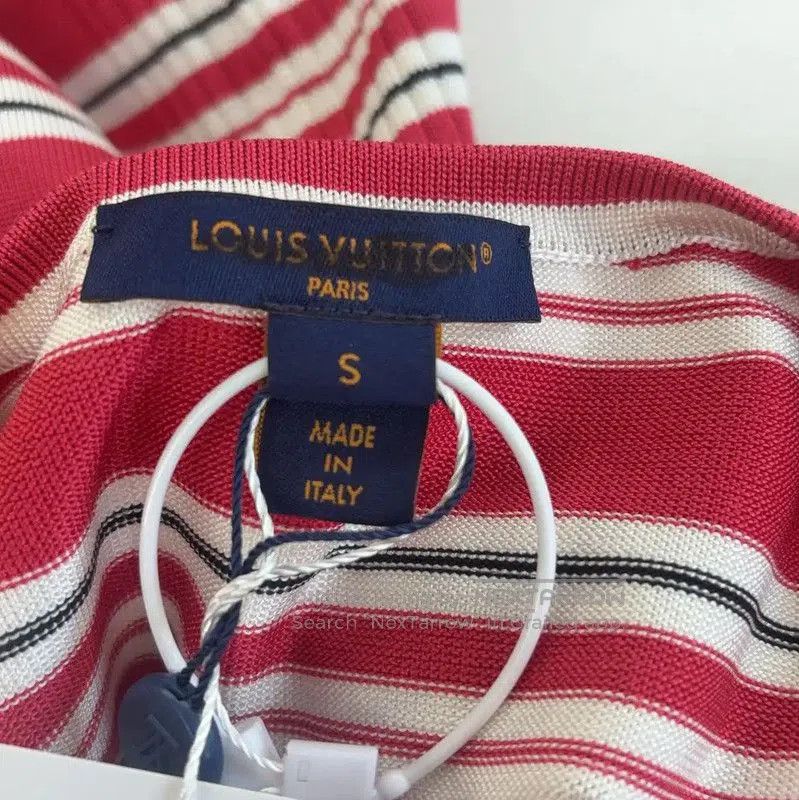 Louis Vuitton Louis Vuitton Red Striped Cotton T. Size XS / US 0-2 / IT 36-38 - 3 Thumbnail