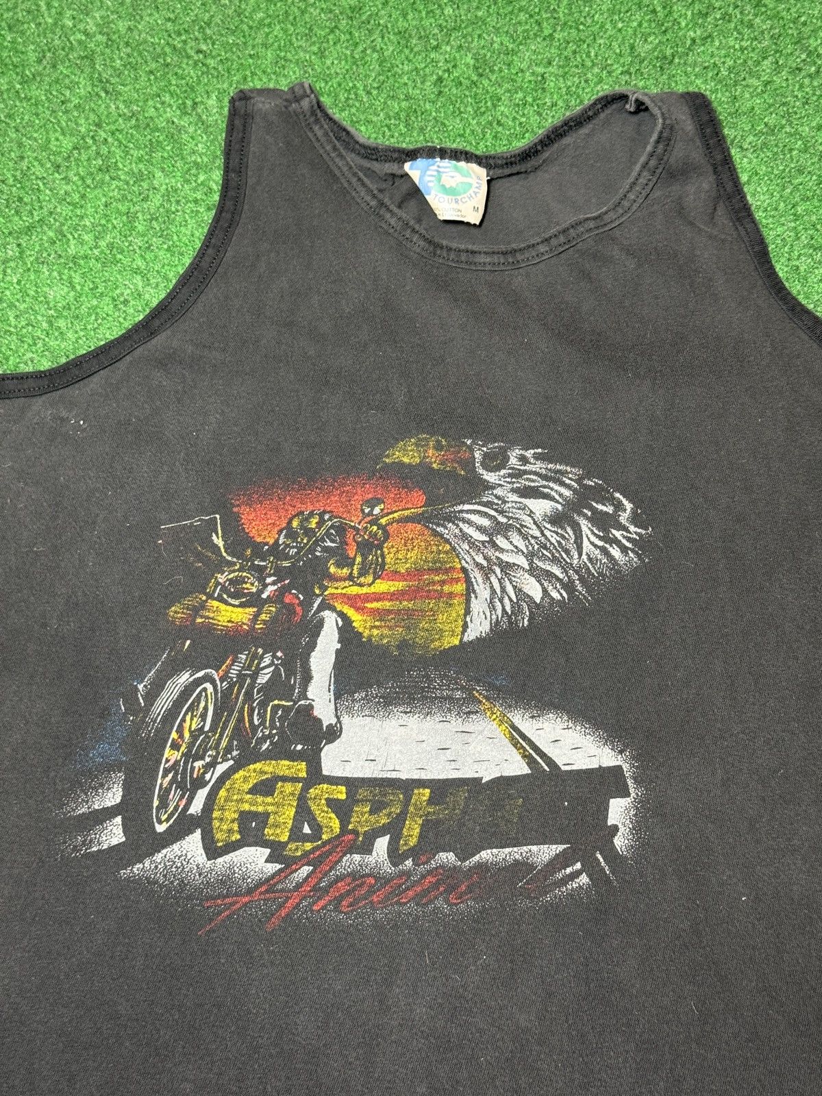 Vintage Vintage 80s 90s Asphalt Animal 3D Style Biker Tank Top Size US M / EU 48-50 / 2 - 2 Thumbnail