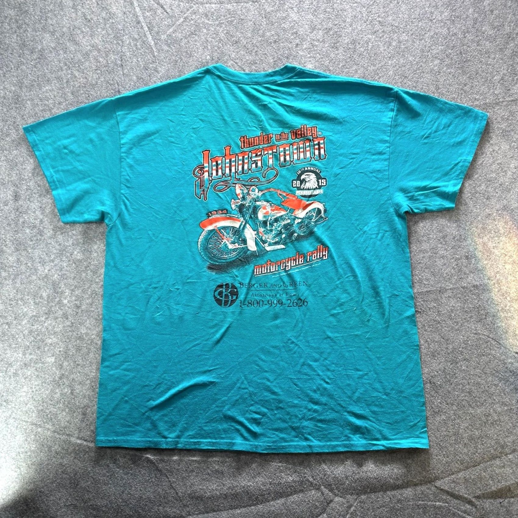 Gildan Gildan Shirt Mens XL Green Johnstown Volunteer Graphic Tee Crewneck Tagless Size US XL / EU 56 / 4 - 7 Thumbnail