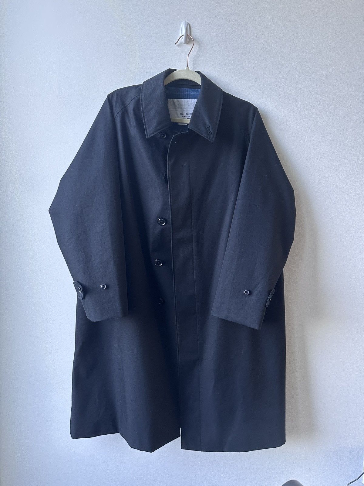 【 Rich I 】 COVER BALMACAAN COAT NAVY BELLIEF - Navy Wool Balmacaan Coat – suuupply