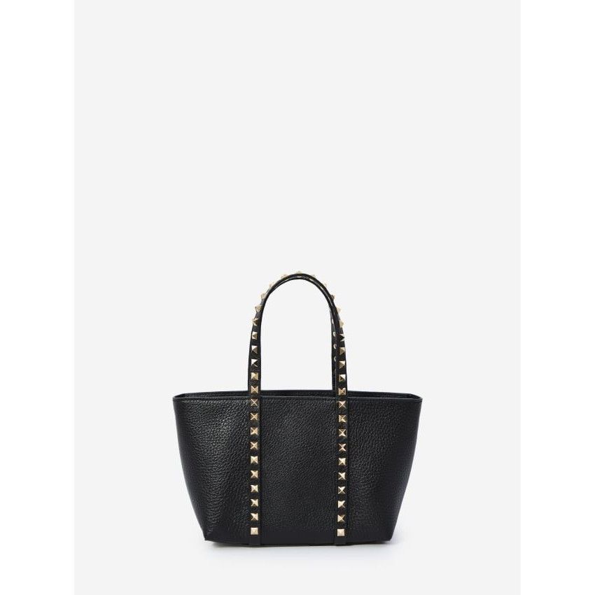 Valentino VALENTINO GARAVANI Small Rockstud Black Grained Leather Shop Size ONE SIZE - 3 Thumbnail