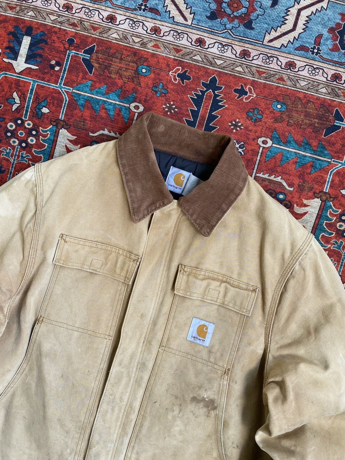 Carhartt Vintage Carhartt Arctic Jacket BRN Flannel lined Used Size US M / EU 48-50 / 2 - 3 Thumbnail