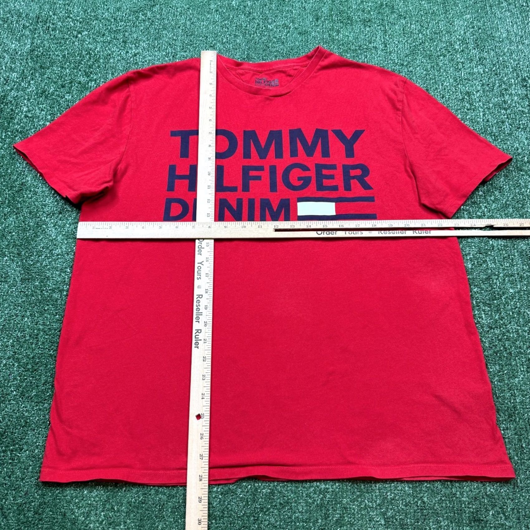 Tommy Hilfiger Tommy Hilfiger T-Shirt Men's XL Red Short Sleeve Crew Neck Logo Casual Tee Size US XL / EU 56 / 4 - 5 Thumbnail