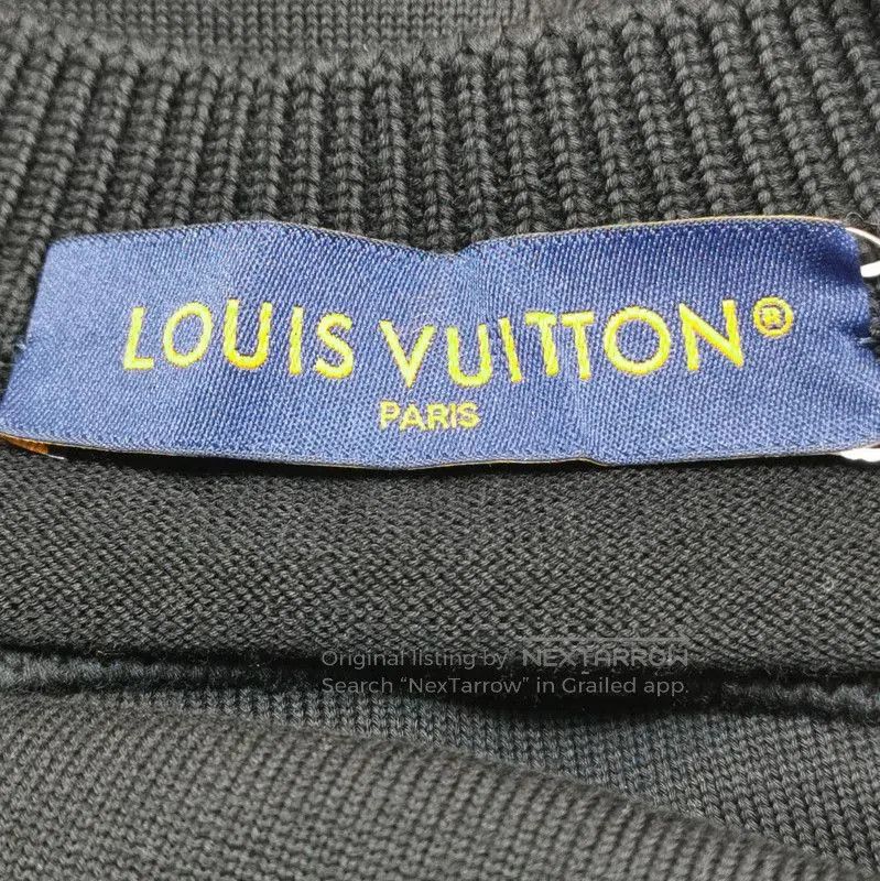 Louis Vuitton Louis Vuitton Black Logo Cotton T-shirt. Size US L / EU 52-54 / 3 - 5 Thumbnail