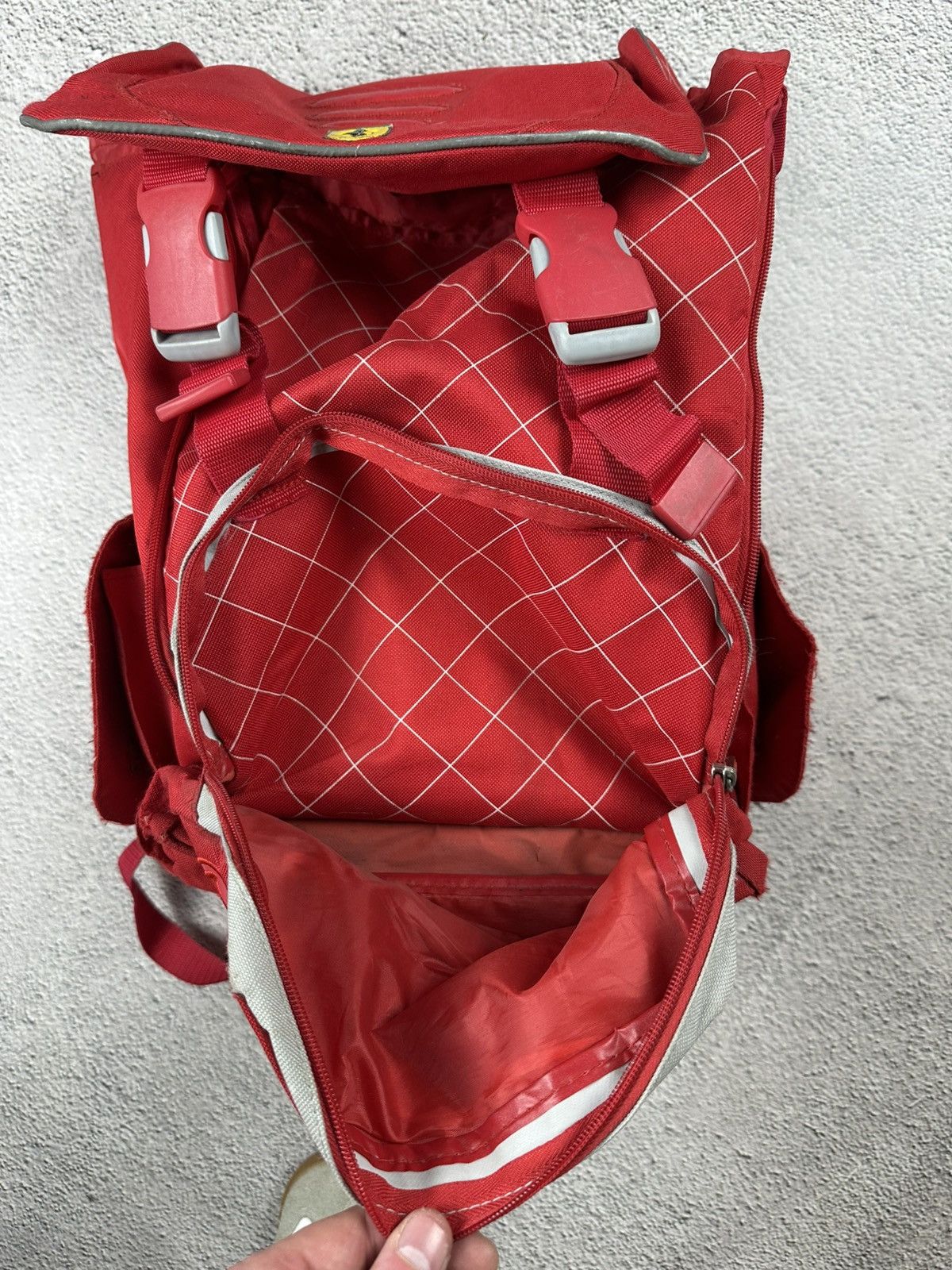Ferrari Vintage Ferrari SF Logo Backpack Motorcycle Racing Y2K Size ONE SIZE - 21 Thumbnail