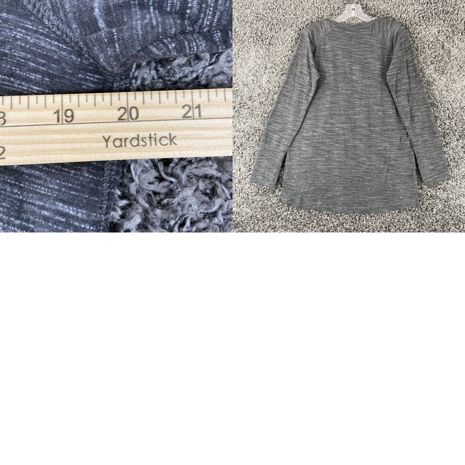 Champion Champion Elite Blouse Women L Gray Heathered Long Sleeve Womens Size L / US 10 / IT 46 - 8 Thumbnail