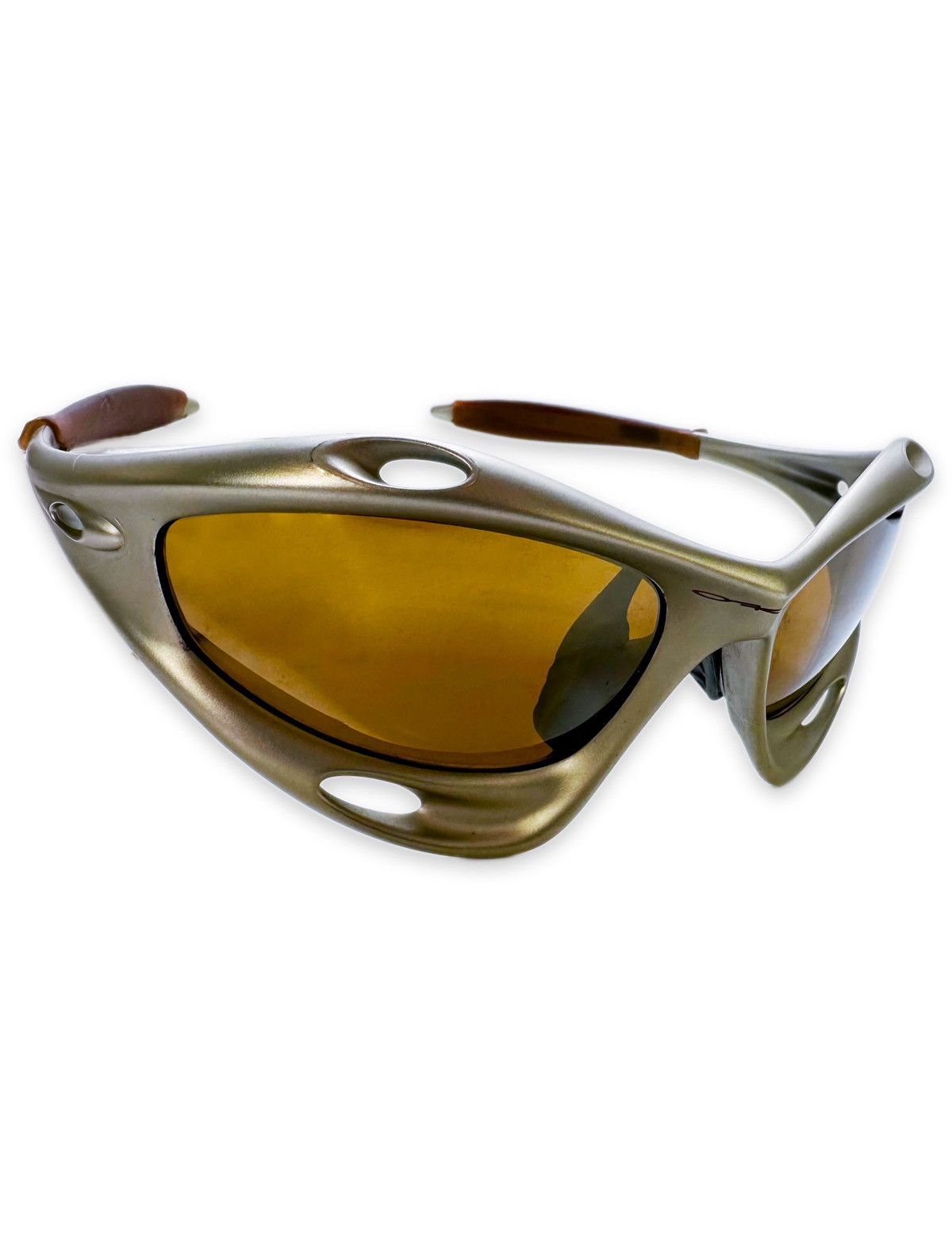 image of 1998 Oakley ‘Rqcing Jacket’ Gen 1 Perforated Fmj Iridium in Iridescent, Men's
