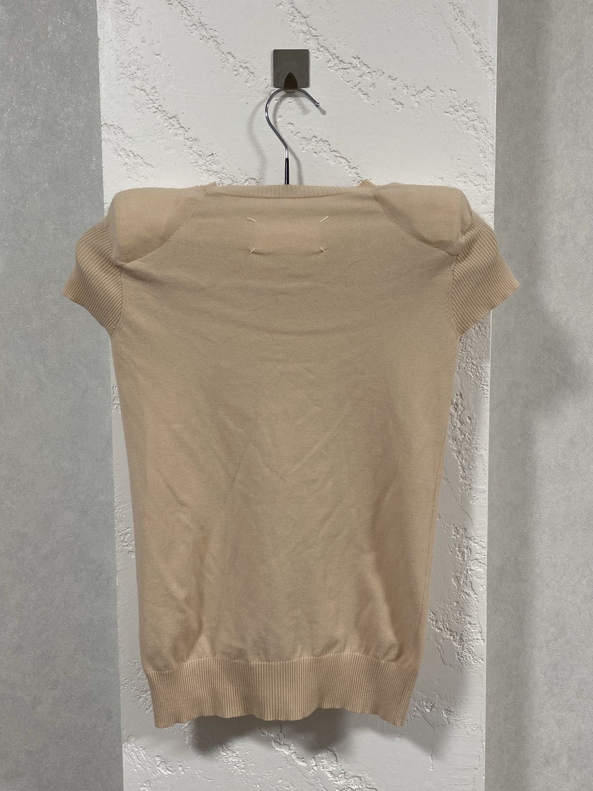 Maison Margiela Maison Margiela 2007 Short Sleeve Knitted Top Shoulder Pads Size S / US 4 / IT 40 - 9 Thumbnail