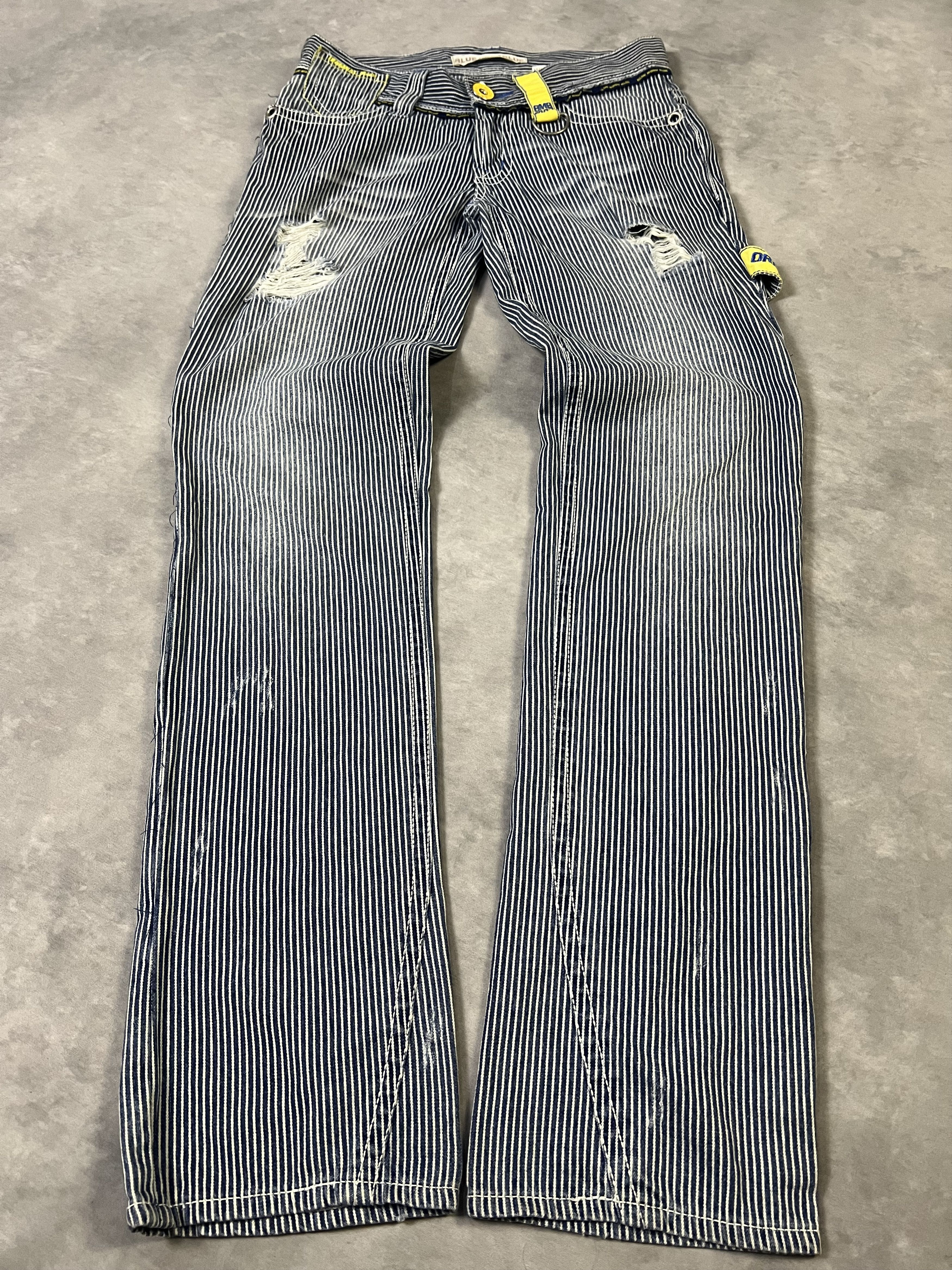 Japanese Brand 2000s Ripped Hickory Carpenter y2k Lgb Ifsix Size US 28 / EU 44 - 1 Thumbnail