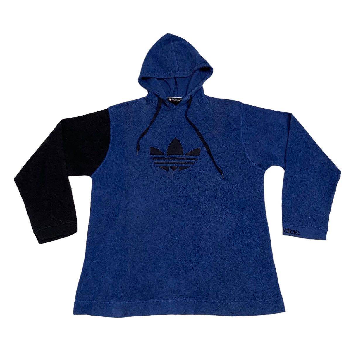 Adidas × Vintage Vintage 90s adidas fleece hoodie big logo Size US M / EU 48-50 / 2 - 6 Thumbnail
