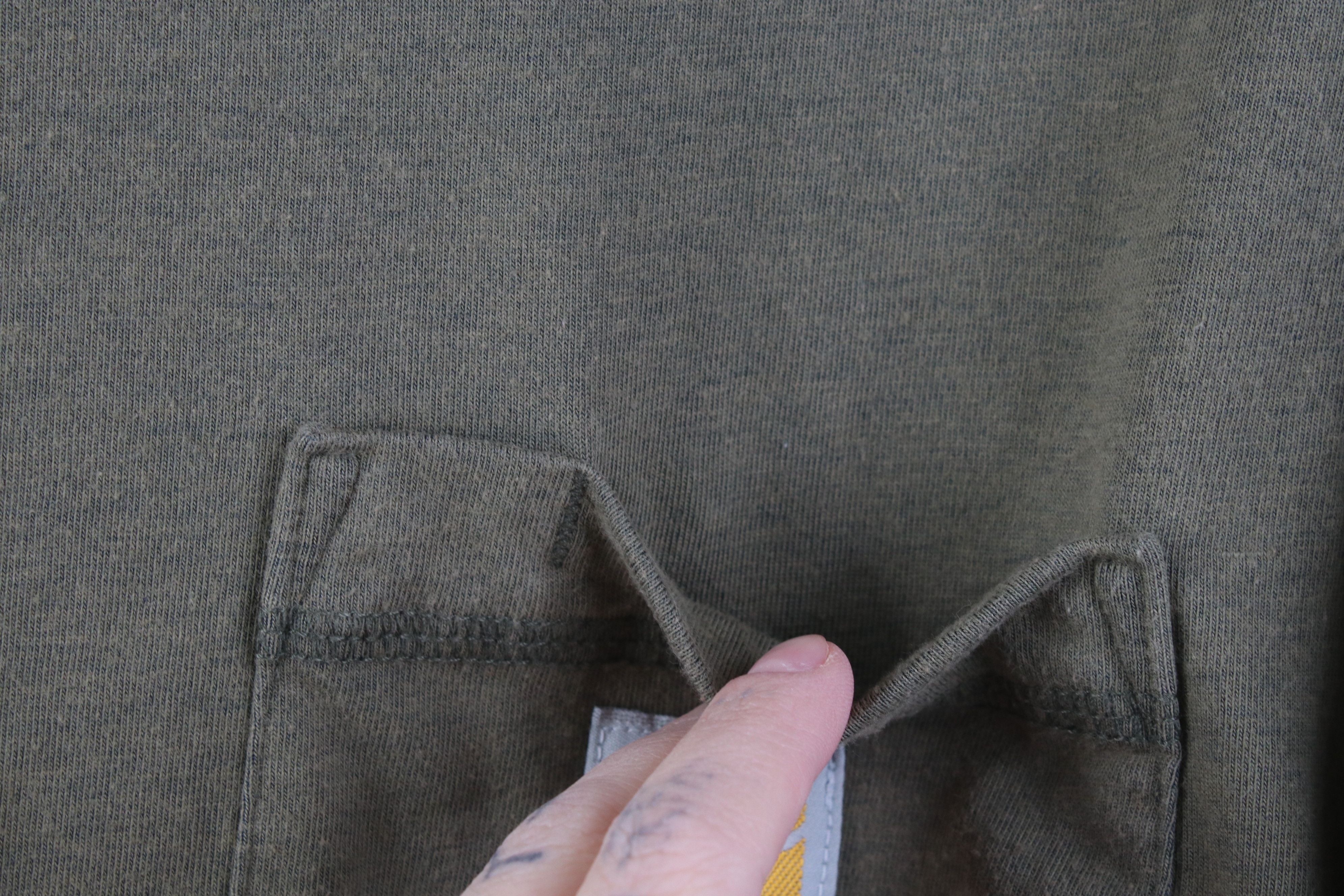 Carhartt Y2K Carhartt Force Fit Thermal Knit Pocket T-Shirt Green Size US S / EU 44-46 / 1 - 6 Thumbnail