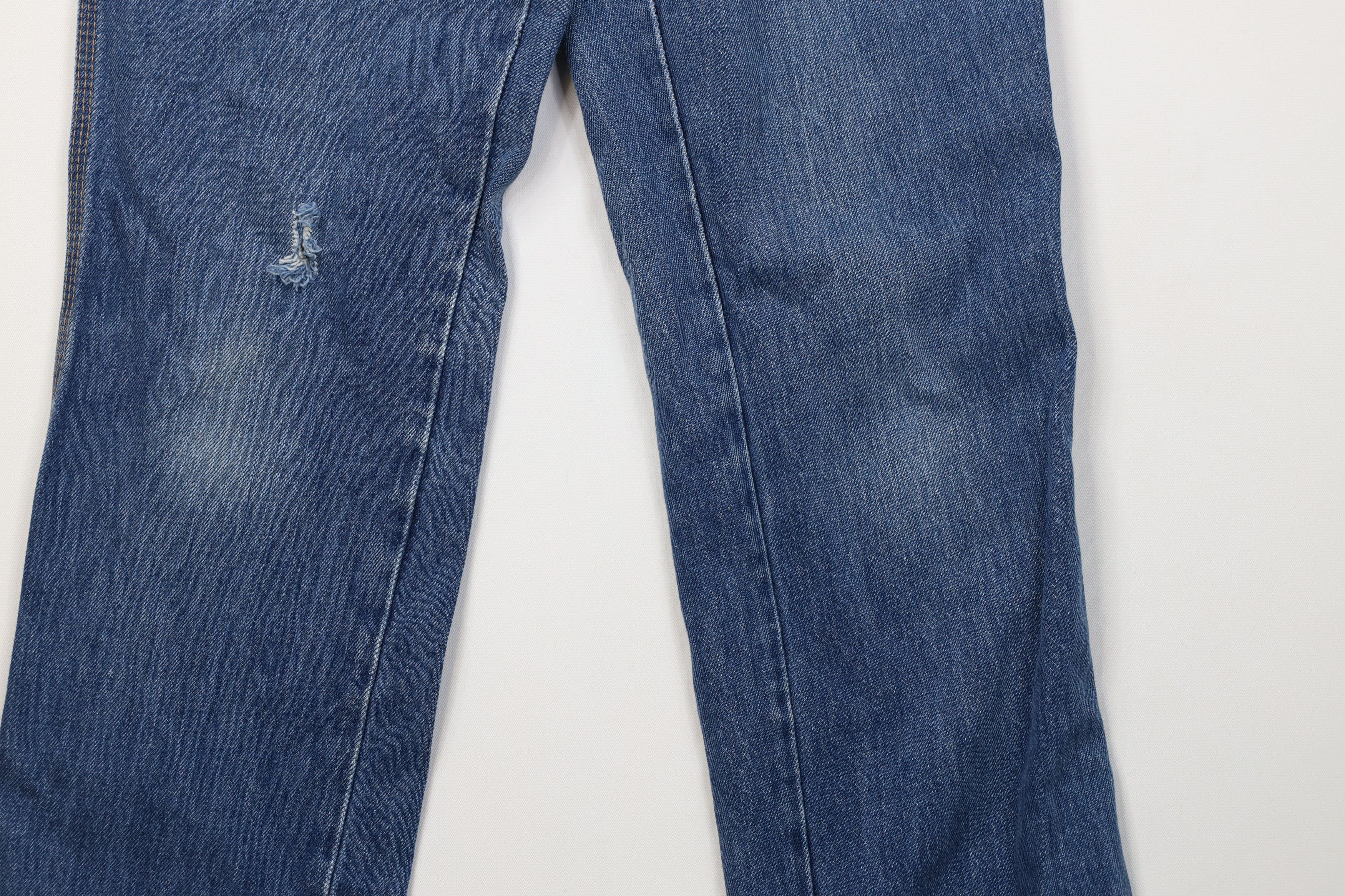 Calvin Klein Vintage 80s Calvin Klein Unhemmed Relaxed Fit Jeans Blue USA Size 32" / US 10 / IT 46 - 4 Thumbnail
