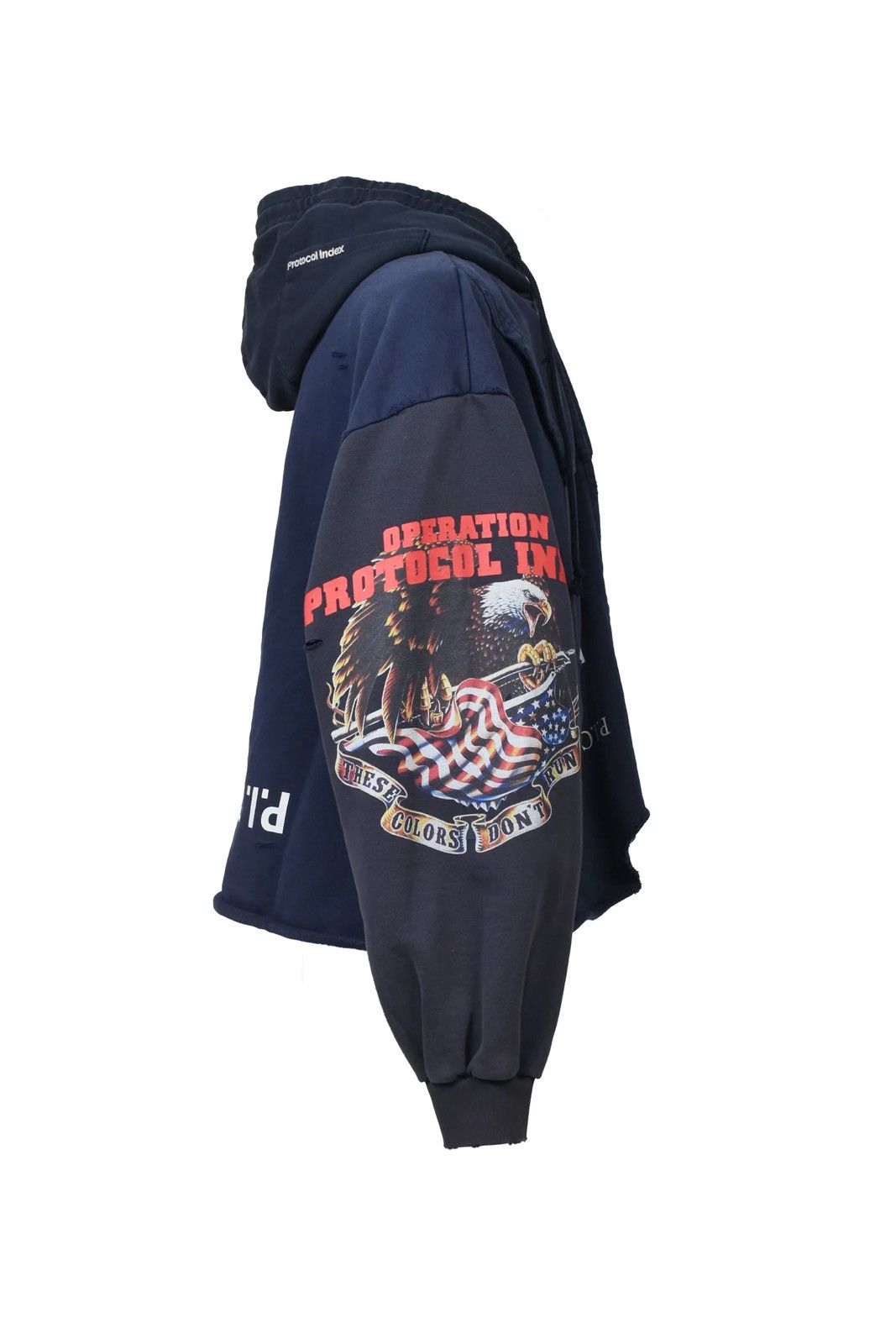 PROJECT G/R Protocol Index UPSIDE DOWN ZIP HOODIE NAVY PROJECT GR Size US L / EU 52-54 / 3 - 4 Thumbnail