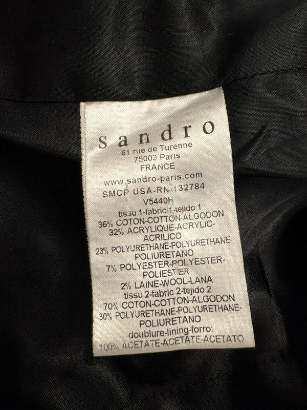 Sandro Sandro Paris Tweed Vedette Metallic Jacket Pattern S new Size S / US 4 / IT 40 - 7 Thumbnail