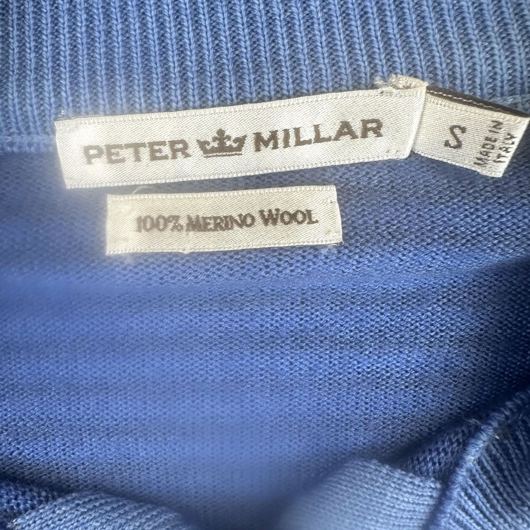 Peter Millar Peter Millar Sweater Mens Small Quarter Zip Merino Wool Pullover Italy Casual Size US S / EU 44-46 / 1 - 5 Thumbnail