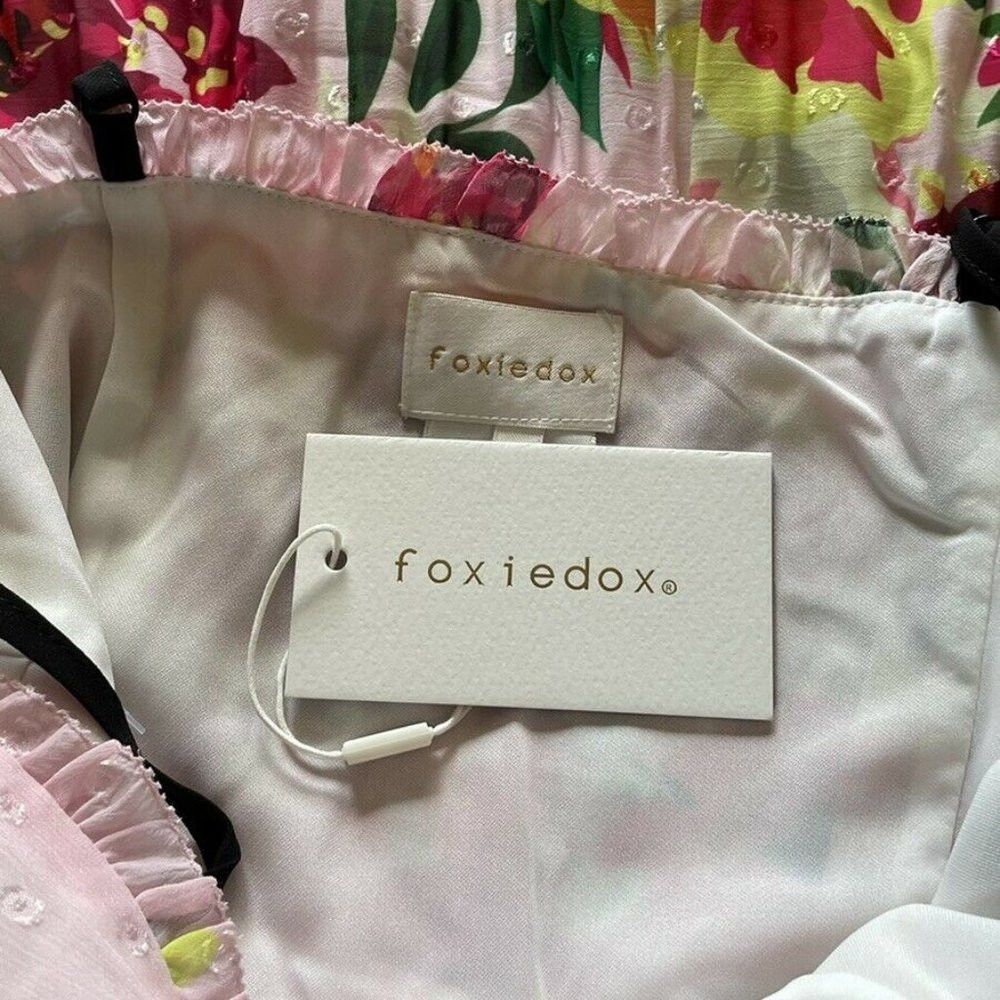 Anthropologie NWT New Anthropologie Foxiedox Floral-Print Pleated Party D Size XS / US 0-2 / IT 36-38 - 7 Thumbnail