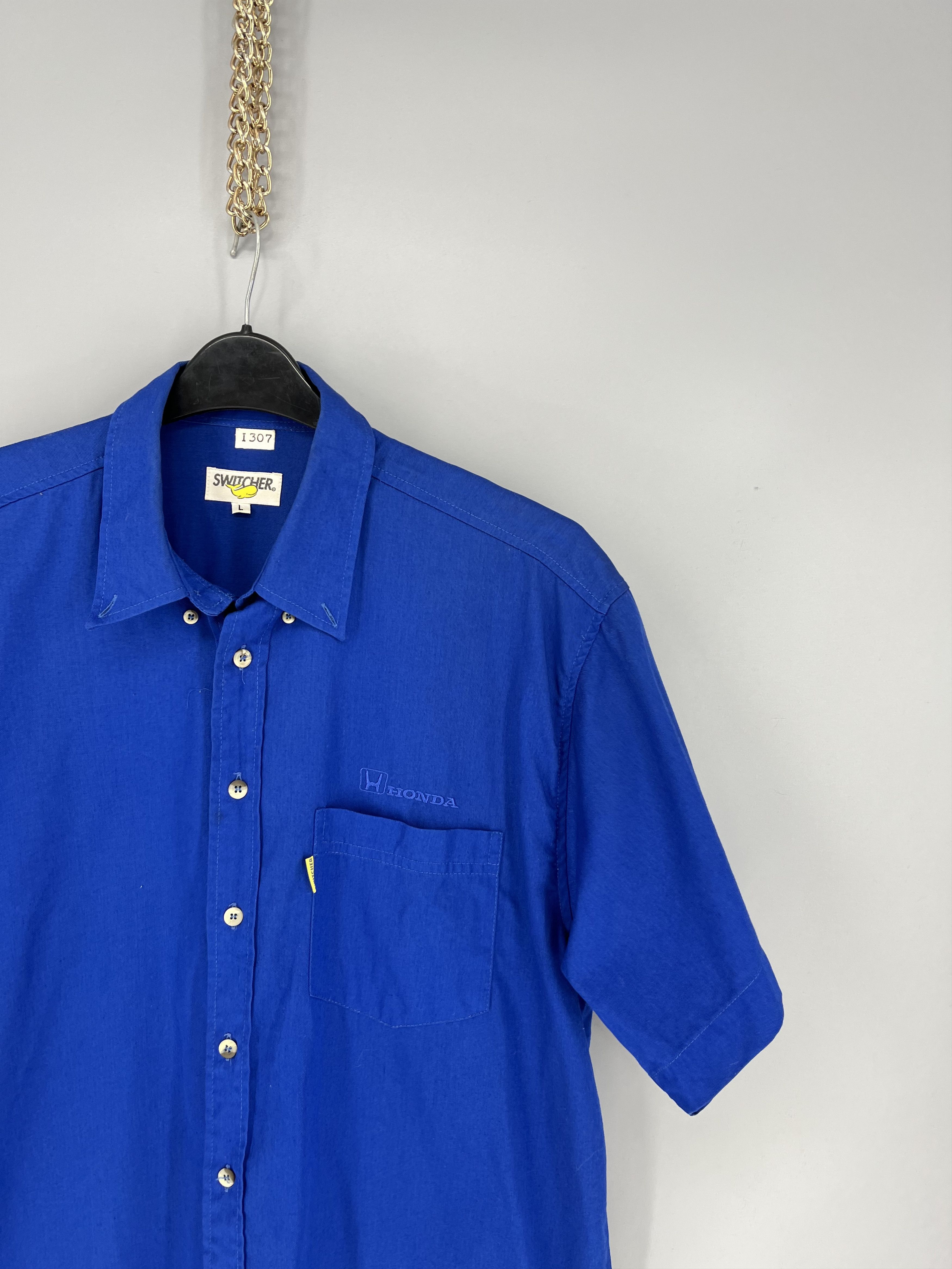 Honda Vintage Y2K Honda Button Up Shirt Big Logo Size US L / EU 52-54 / 3 - 7 Thumbnail