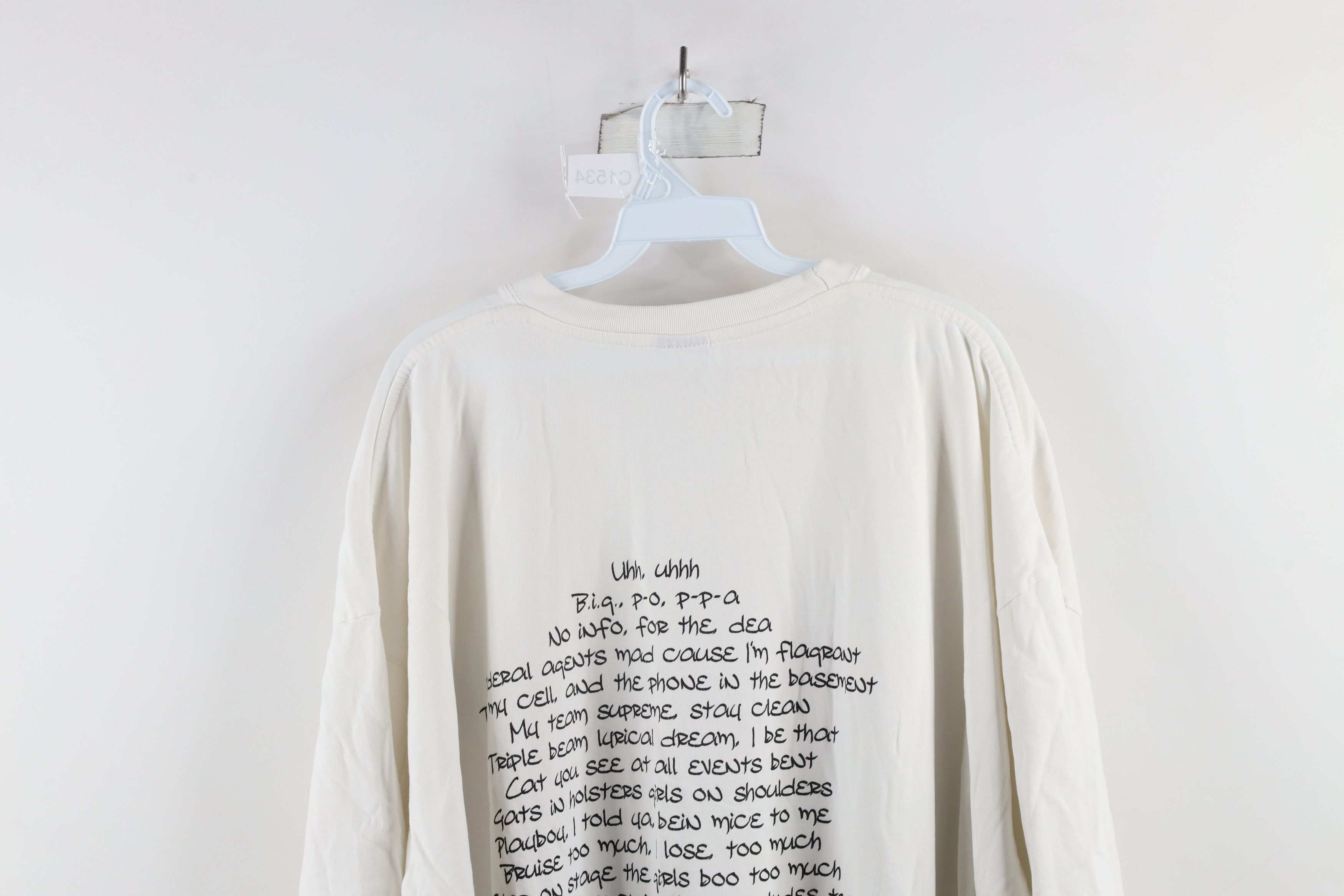Vintage Vintage Y2K Biggie Smalls Mo Money Mo Problems Rap T-Shirt Size US XXL / EU 58 / 5 - 11 Thumbnail