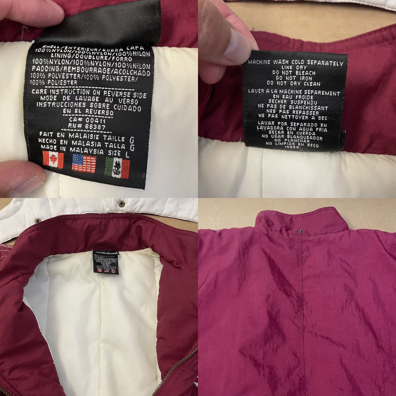 Adidas VINTAGE Adidas Walt Disney Womens Large Red Hooded Puffer Jacket 80s Operations 80s Size L / US 10 / IT 46 - 10 Thumbnail