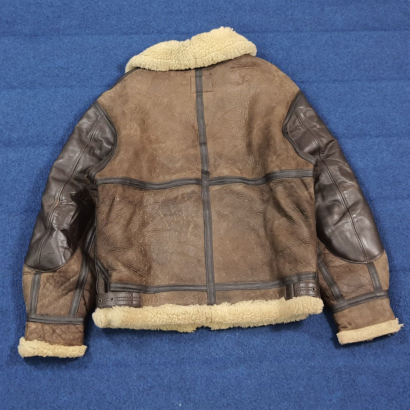 Avirex 90s Avirex Jacket Sheepskin Shearling Flight Leather C303N10 Size US M / EU 48-50 / 2 - 4 Thumbnail