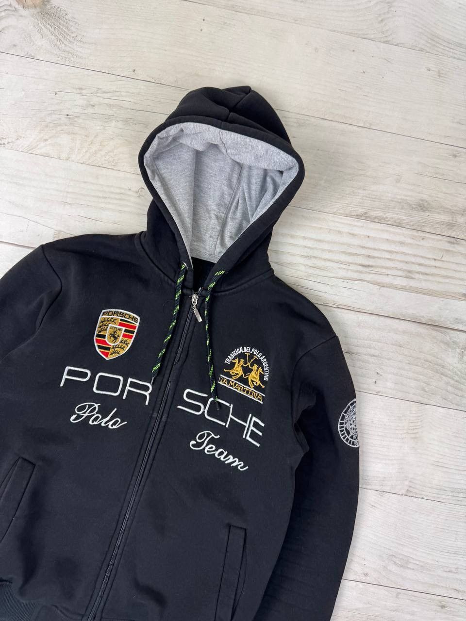 La Martina Vintage La Martina Porsche Polo Team Racing Hoodie 90s Size US S / EU 44-46 / 1 - 2 Thumbnail