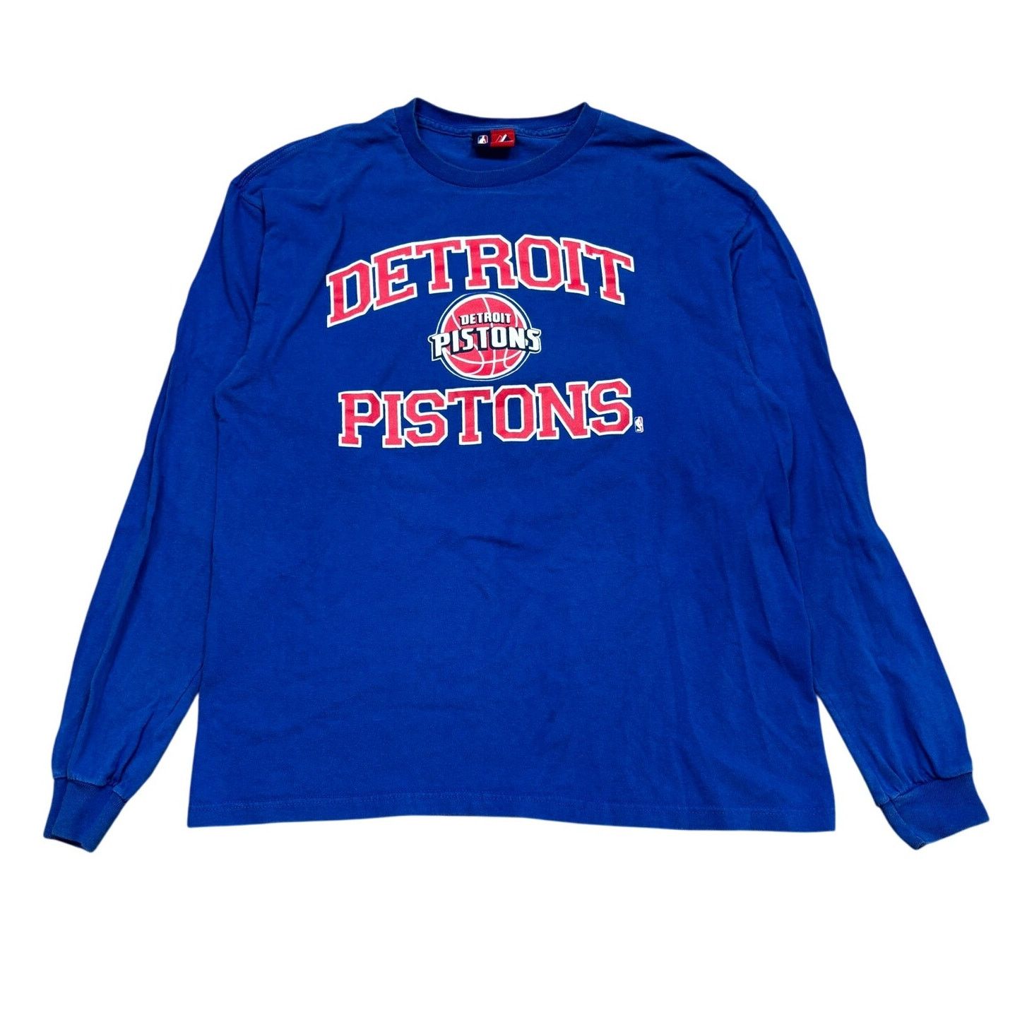 Majestic × NBA × Vintage VTG Majestic NBA Detroit Pistons Long Sleeve Shirt Men's L Size US L / EU 52-54 / 3 - 1 Thumbnail
