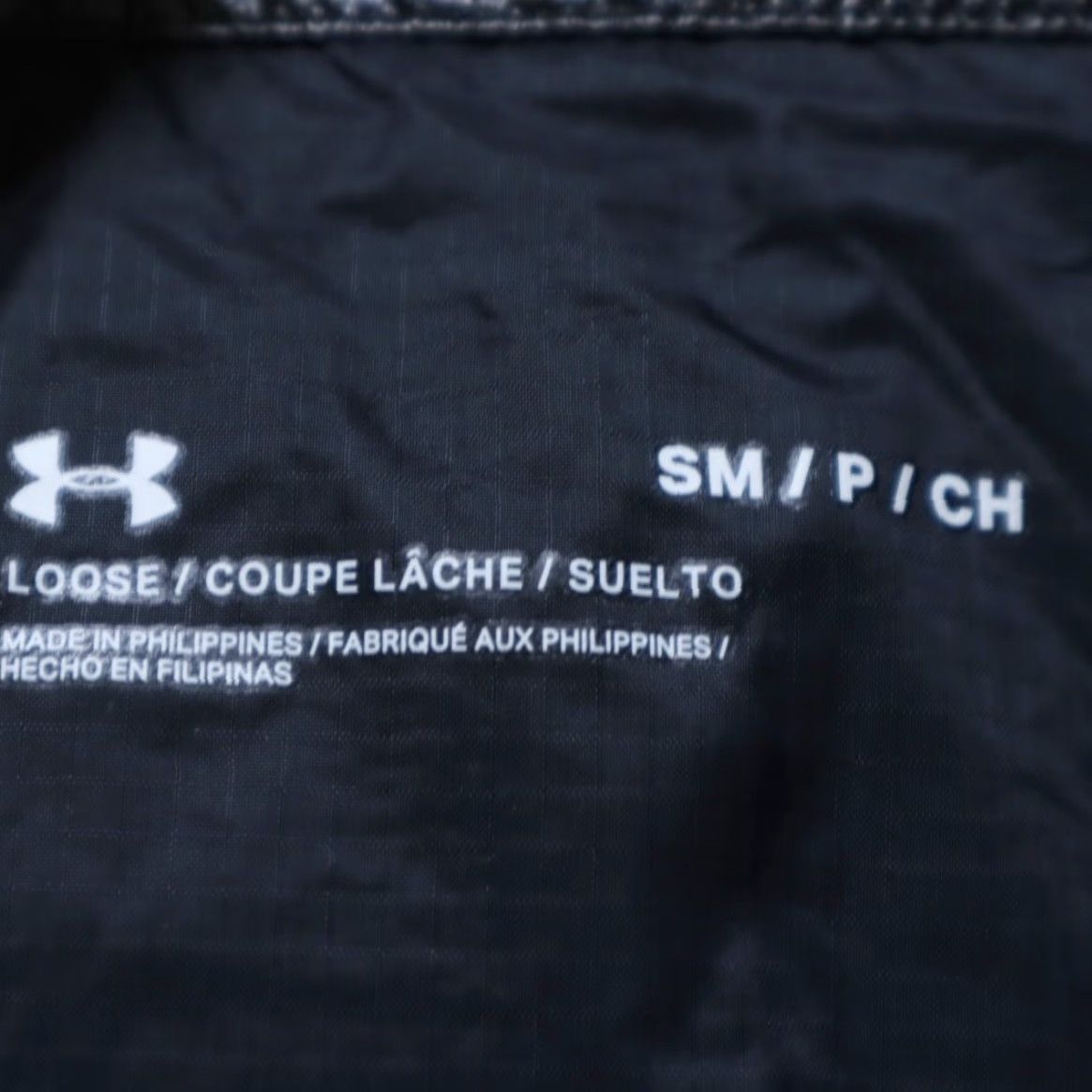 Under Armour Under Armour Shiny 1/2 Zip Anorak Pullover Shirt Women S Black Mock Long Sleeve Size S / US 4 / IT 40 - 5 Thumbnail