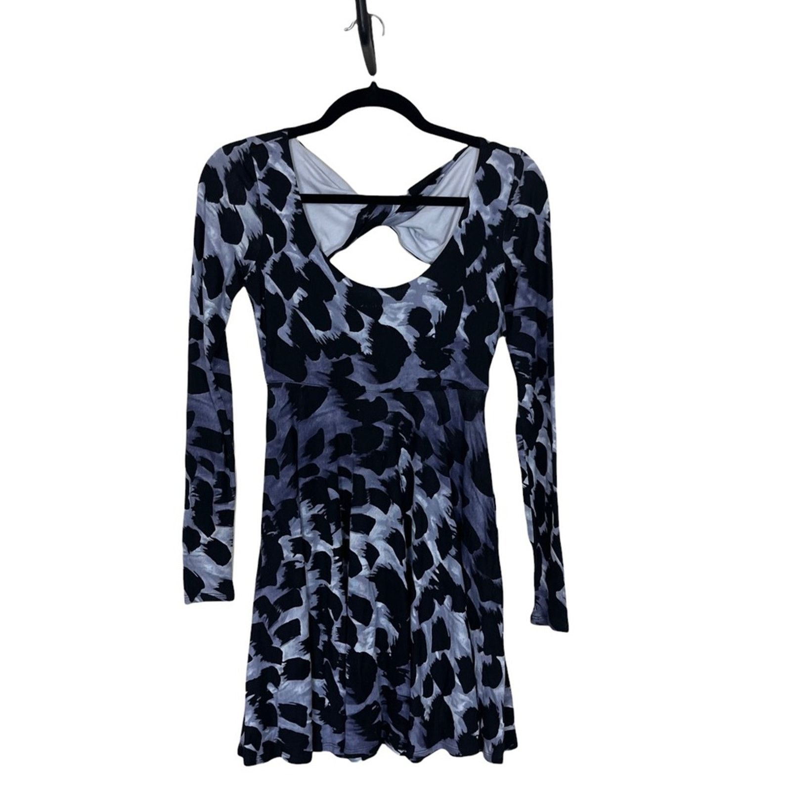 Armani Exchange Armani Exchange Fit and Flare Twist Open Back Dress XS Size XS / US 0-2 / IT 36-38 - 8 Thumbnail